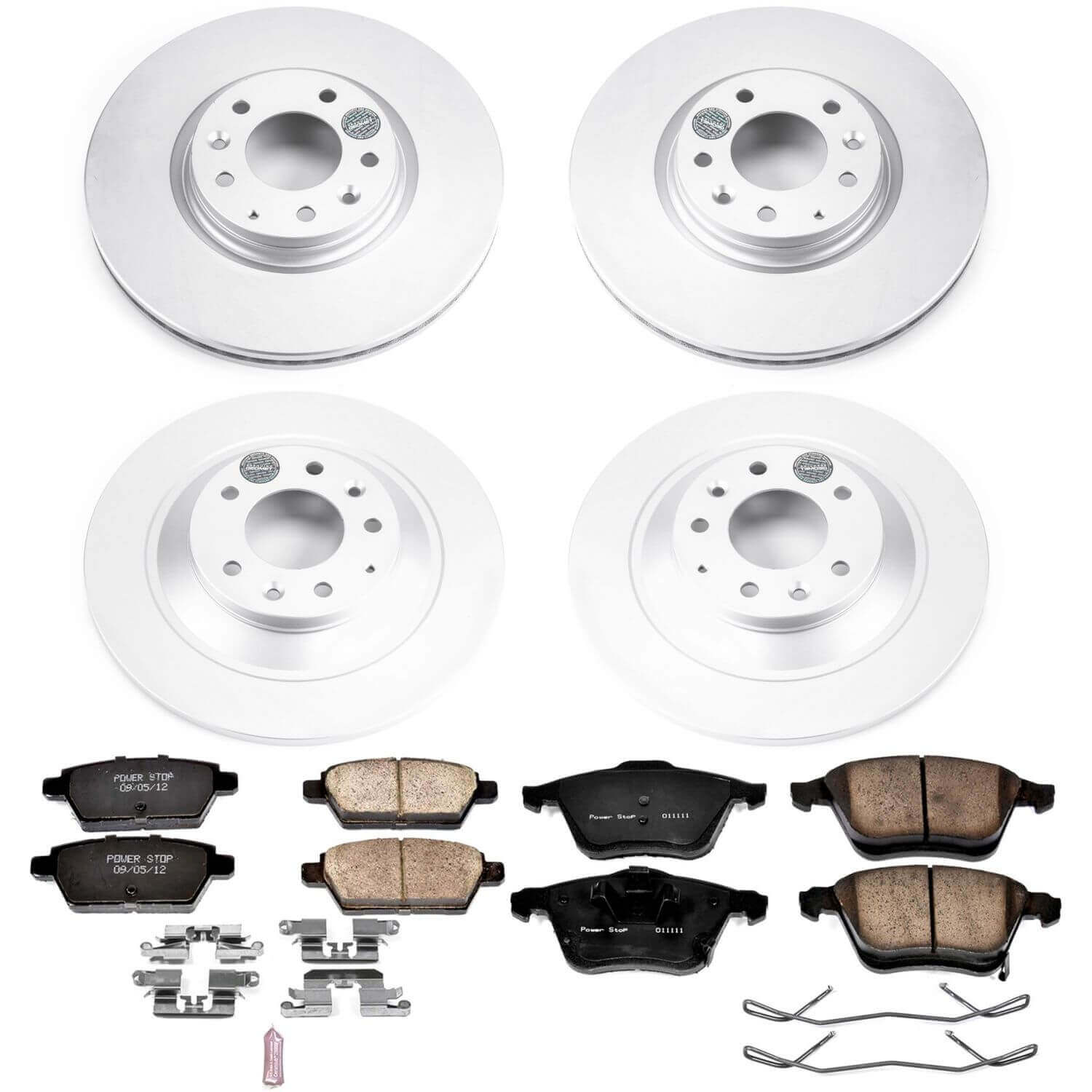 Power Stop CRK4092 Z17 Evolution Front And Rear Pad And Rotor Kit for 2006-2007 Mazda 6 Mazdaspeed product image