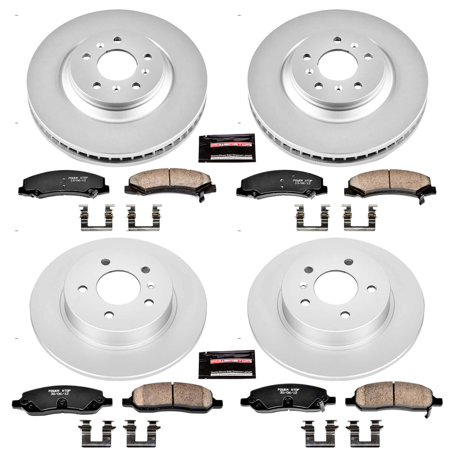 Power Stop CRK4097 - Z17 Evolution Front And Rear Brake Kit vehicle fitment brake part