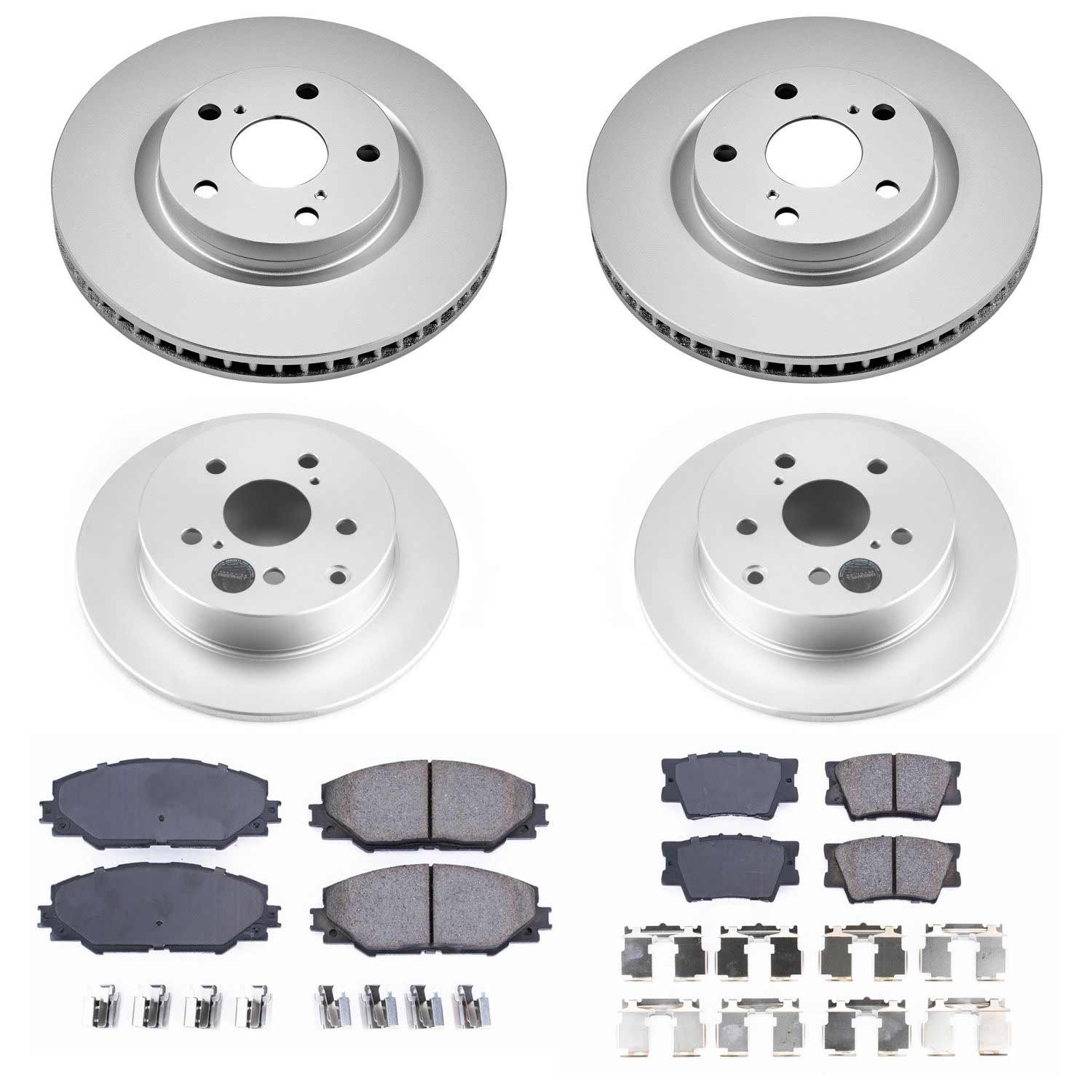 Power Stop CRK4099 Z17 Evolution Front And Rear Pad And Rotor Kit for 2009-2010 Pontiac Vibe AWD, GT product image