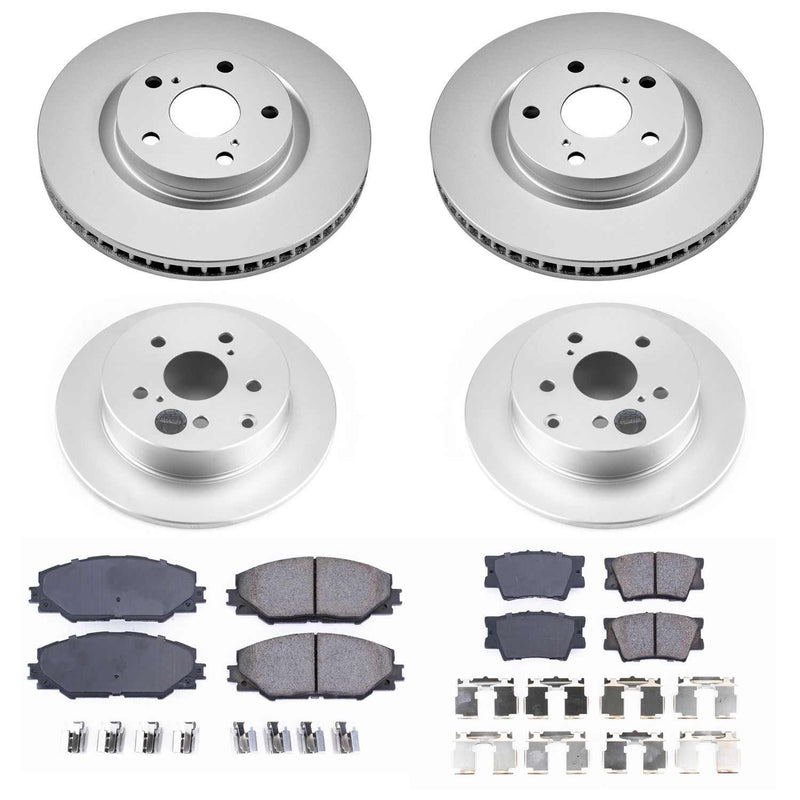 Power Stop CRK4099 Z17 Evolution Front And Rear Pad And Rotor Kit for 2009-2010 Pontiac Vibe AWD, GT product image