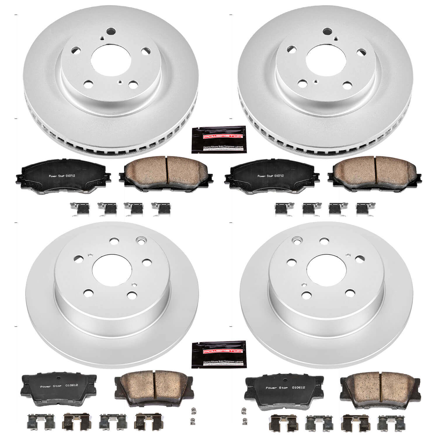 Power Stop CRK4100 - Z17 Evolution Front And Rear Brake Kit vehicle fitment brake part