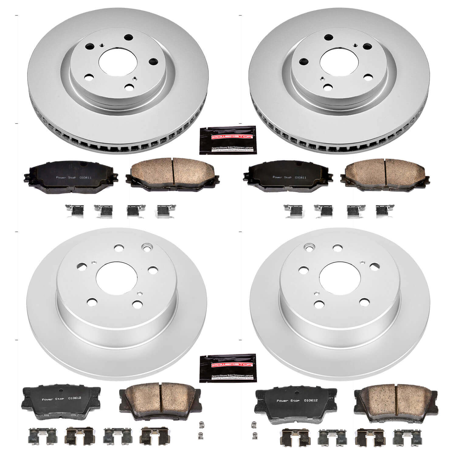 Power Stop CRK4101 - Z17 Evolution Front And Rear Brake Kit vehicle fitment brake part