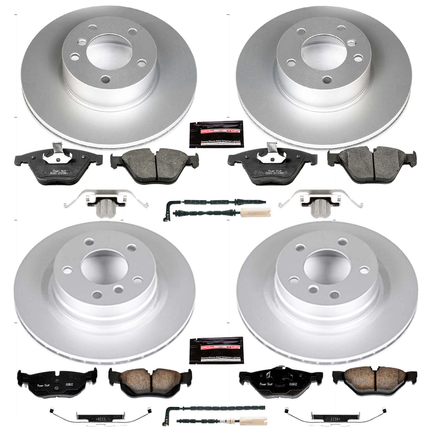 Power Stop CRK4107 - Z23 Evolution Sport Front And Rear Brake Kit vehicle fitment brake part