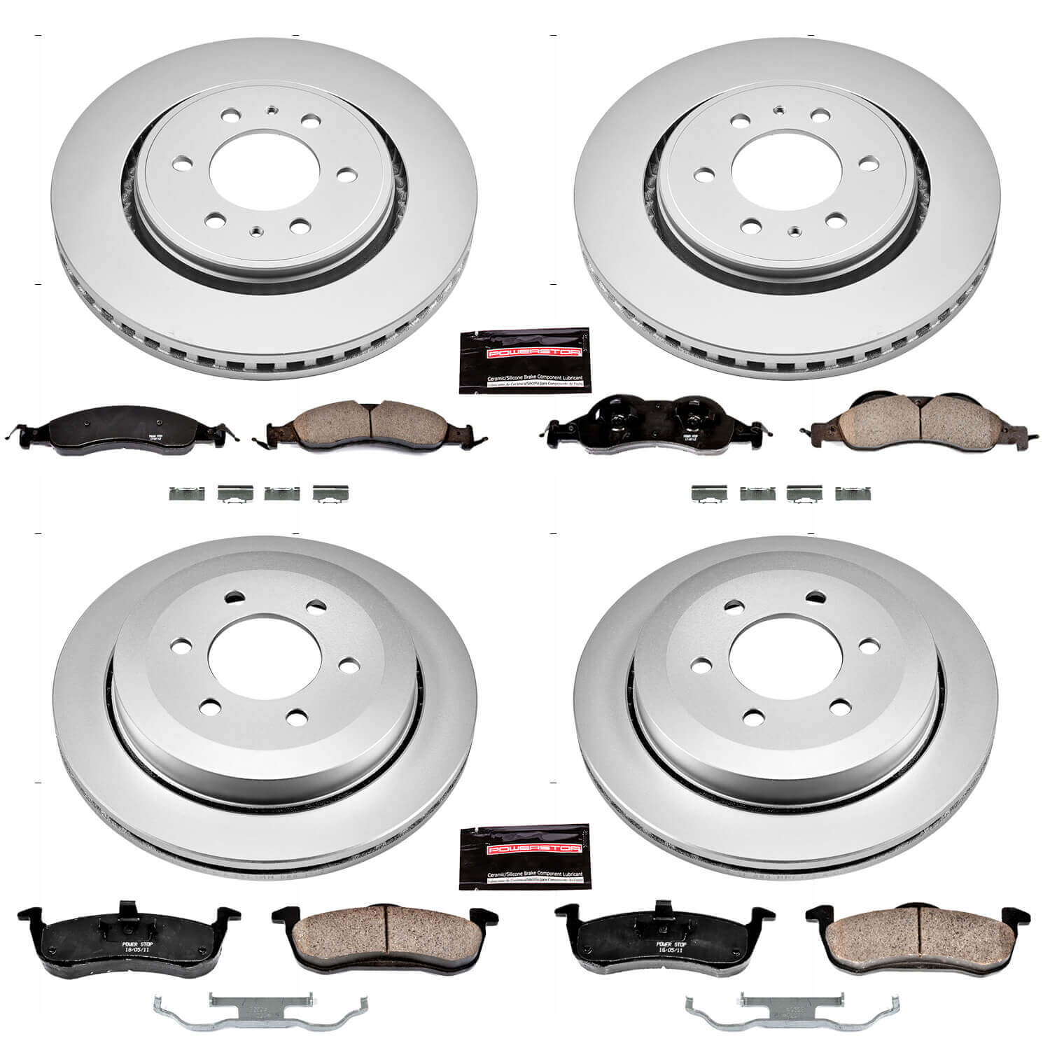 Power Stop CRK4109 - Z17 Evolution Front And Rear Brake Kit vehicle fitment brake part