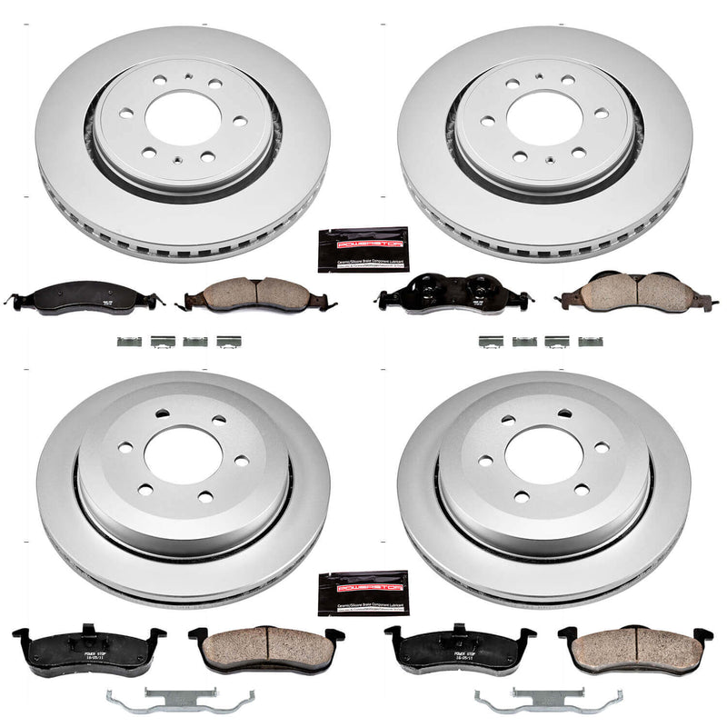 Power Stop CRK4109 - Z17 Evolution Front And Rear Brake Kit vehicle fitment brake part