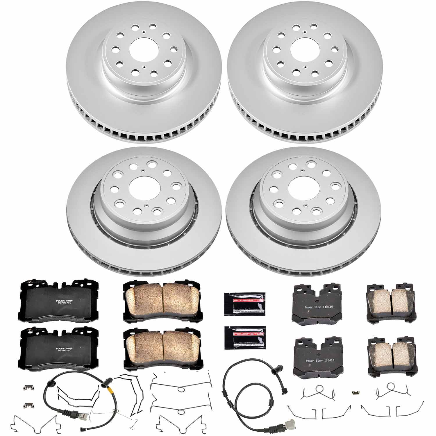 Power Stop CRK4111 - Z17 Evolution Front And Rear Brake Kit vehicle fitment brake part