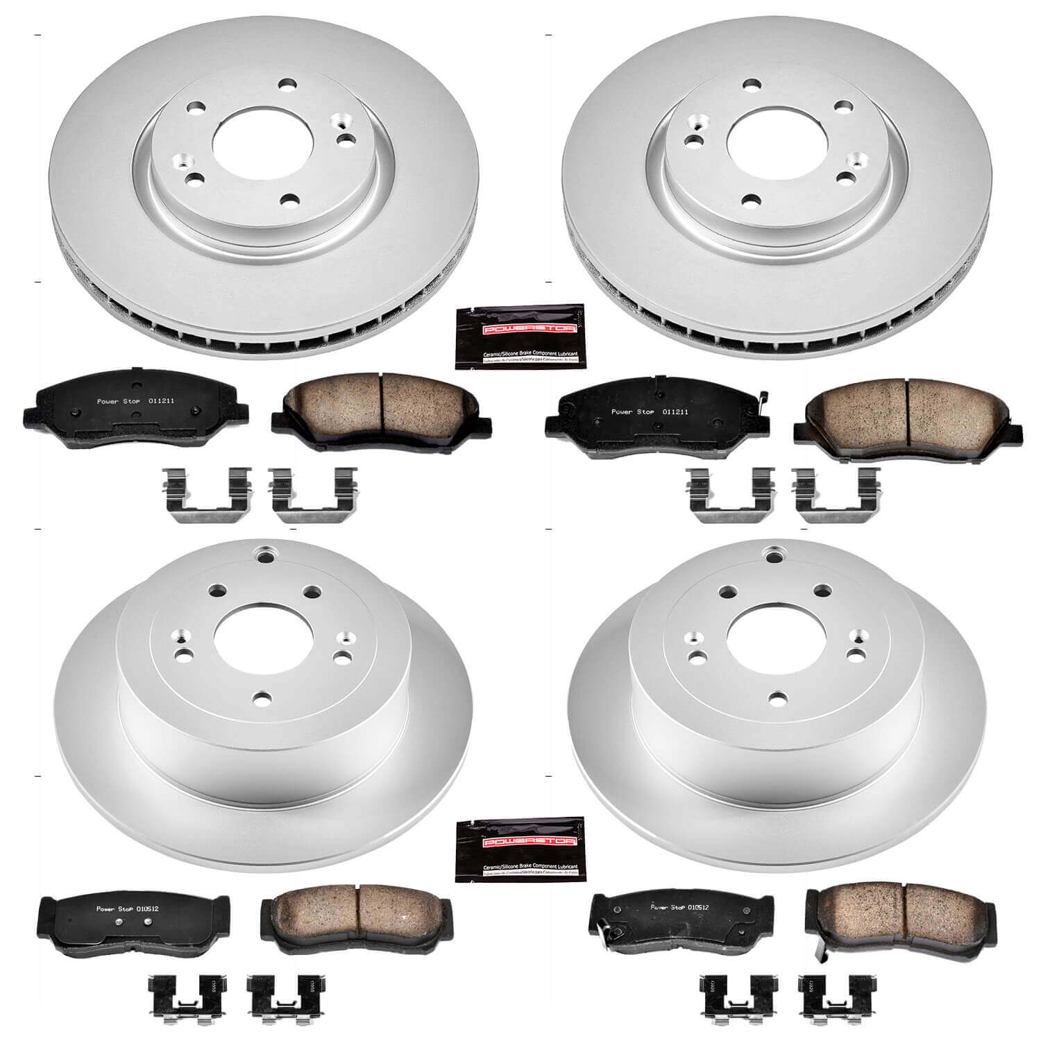 Power Stop CRK4116 - Z17 Evolution Front And Rear Brake Kit vehicle fitment brake part