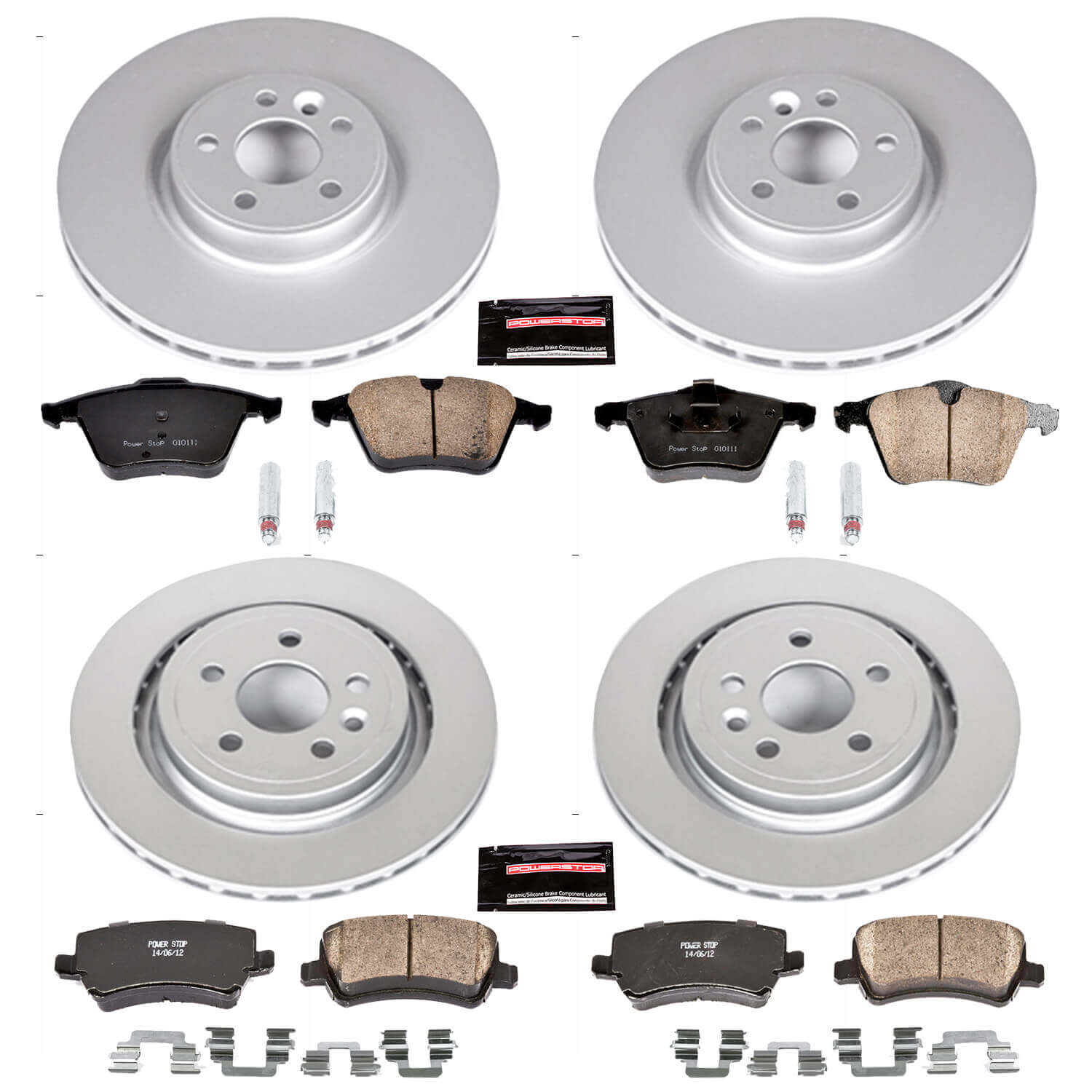 Power Stop CRK4118 - Z23 Evolution Sport Front And Rear Brake Kit vehicle fitment brake part