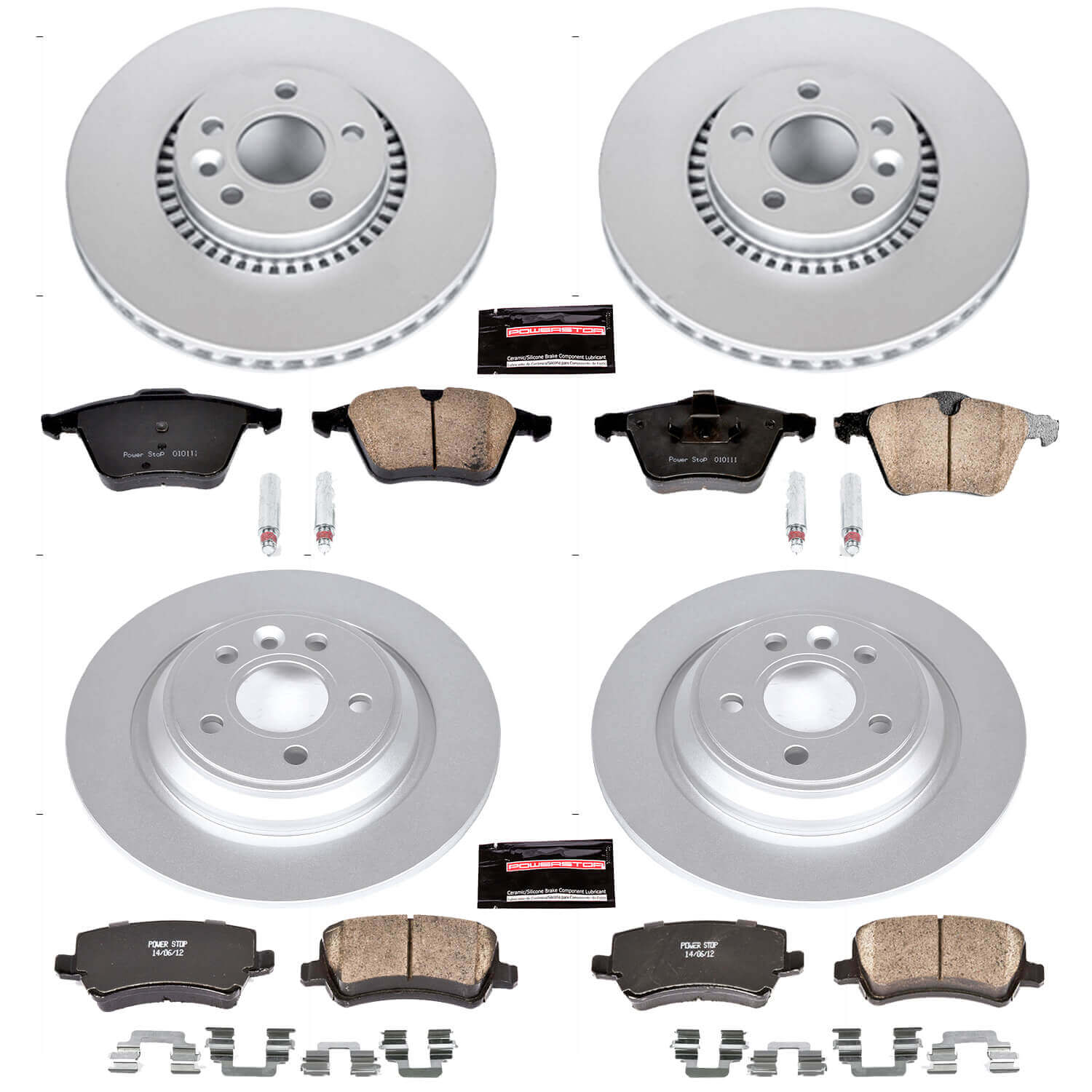Power Stop CRK4121 - Z23 Evolution Sport Front And Rear Brake Kit vehicle fitment brake part