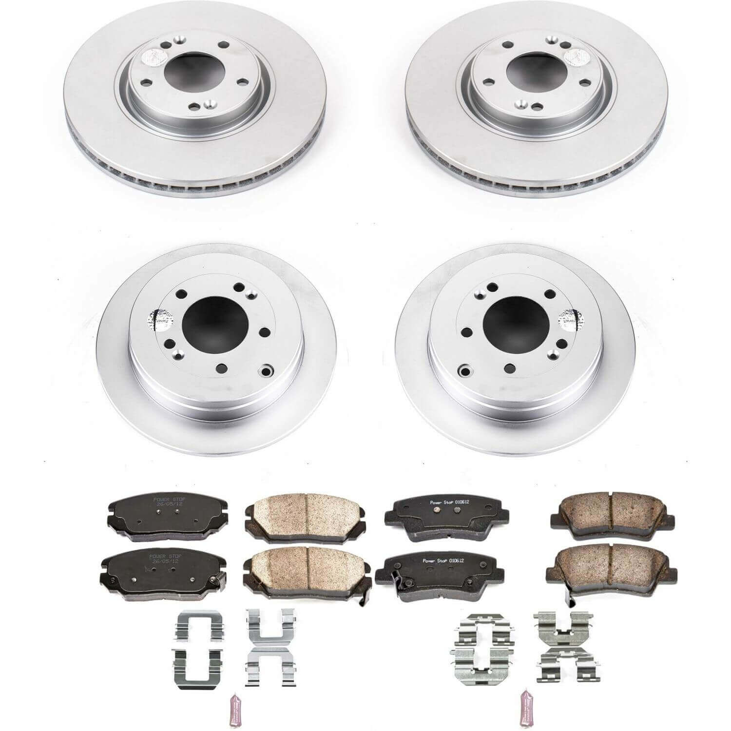 Power Stop CRK4127 - Z17 Evolution Front And Rear Brake Kit vehicle fitment brake part