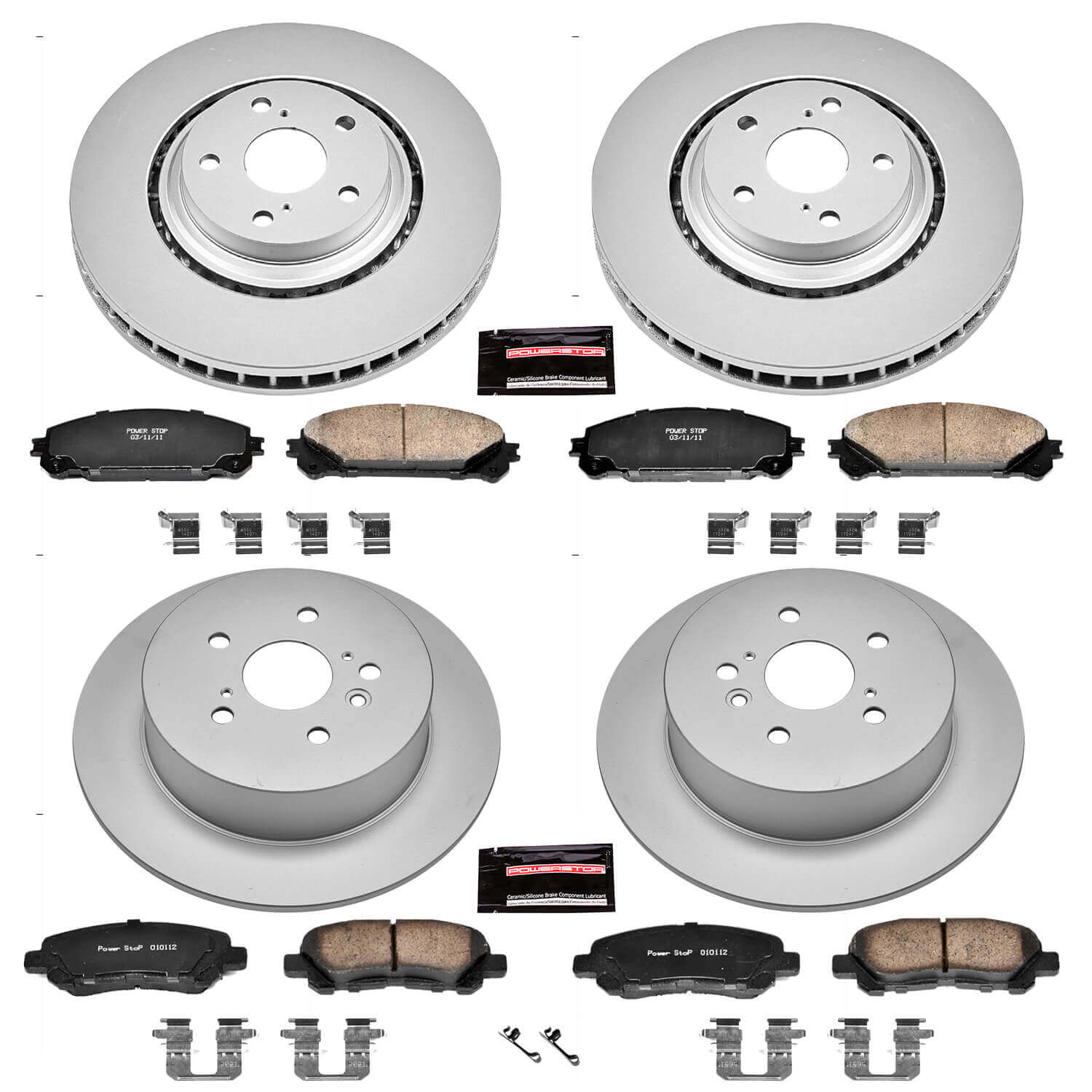 Power Stop CRK4129 - Z17 Evolution Front And Rear Brake Kit vehicle fitment brake part