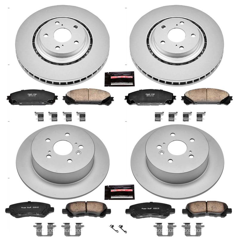 Power Stop CRK4129 - Z17 Evolution Front And Rear Brake Kit vehicle fitment brake part
