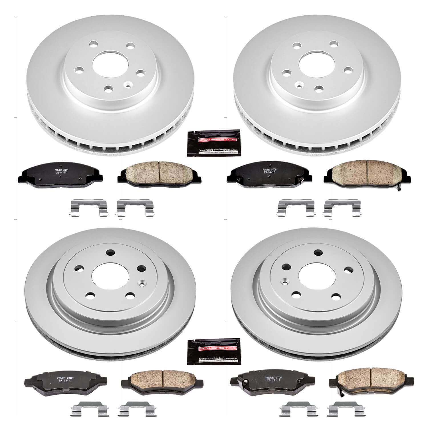 Power Stop CRK4134 - Z17 Evolution Front And Rear Brake Kit vehicle fitment brake part
