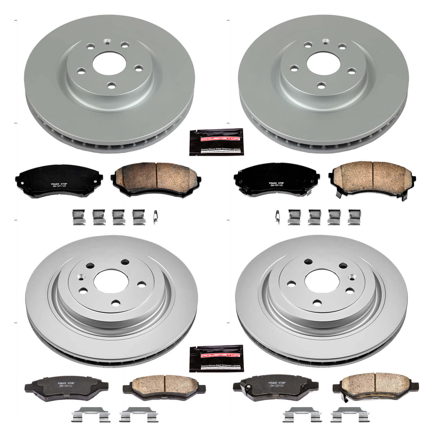 Power Stop CRK4135 - Z17 Evolution Front And Rear Brake Kit vehicle fitment brake part