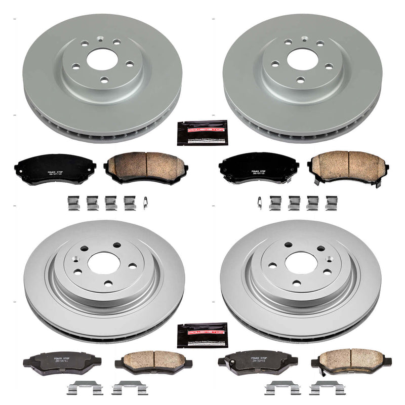 Power Stop CRK4135 - Z17 Evolution Front And Rear Brake Kit vehicle fitment brake part