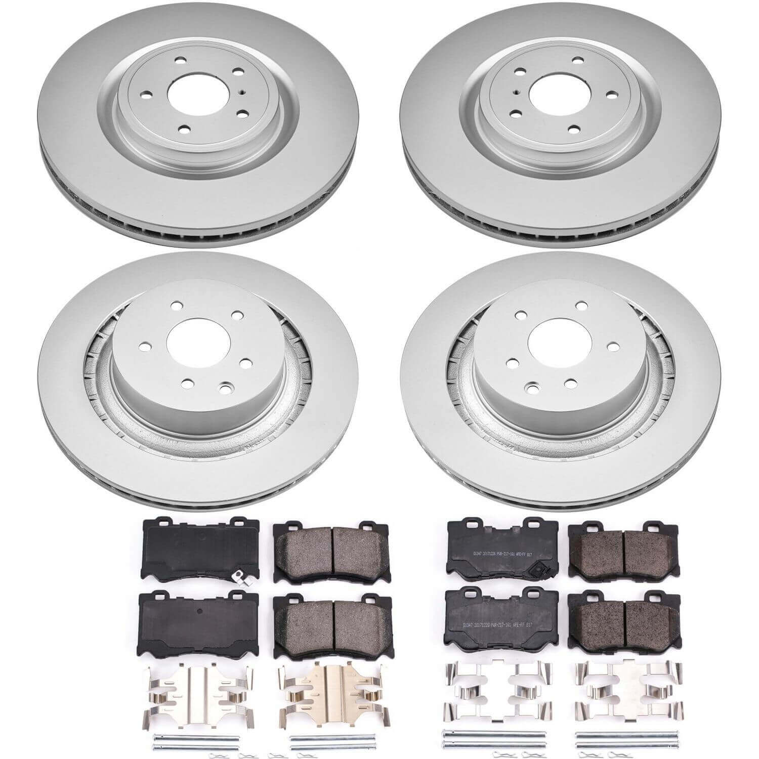 Power Stop CRK4138 - Z17 Evolution Front And Rear Brake Kit vehicle fitment brake part