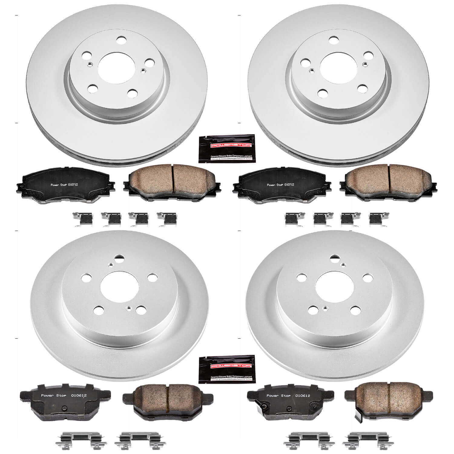 Power Stop CRK4140 - Z17 Evolution Front And Rear Brake Kit vehicle fitment brake part