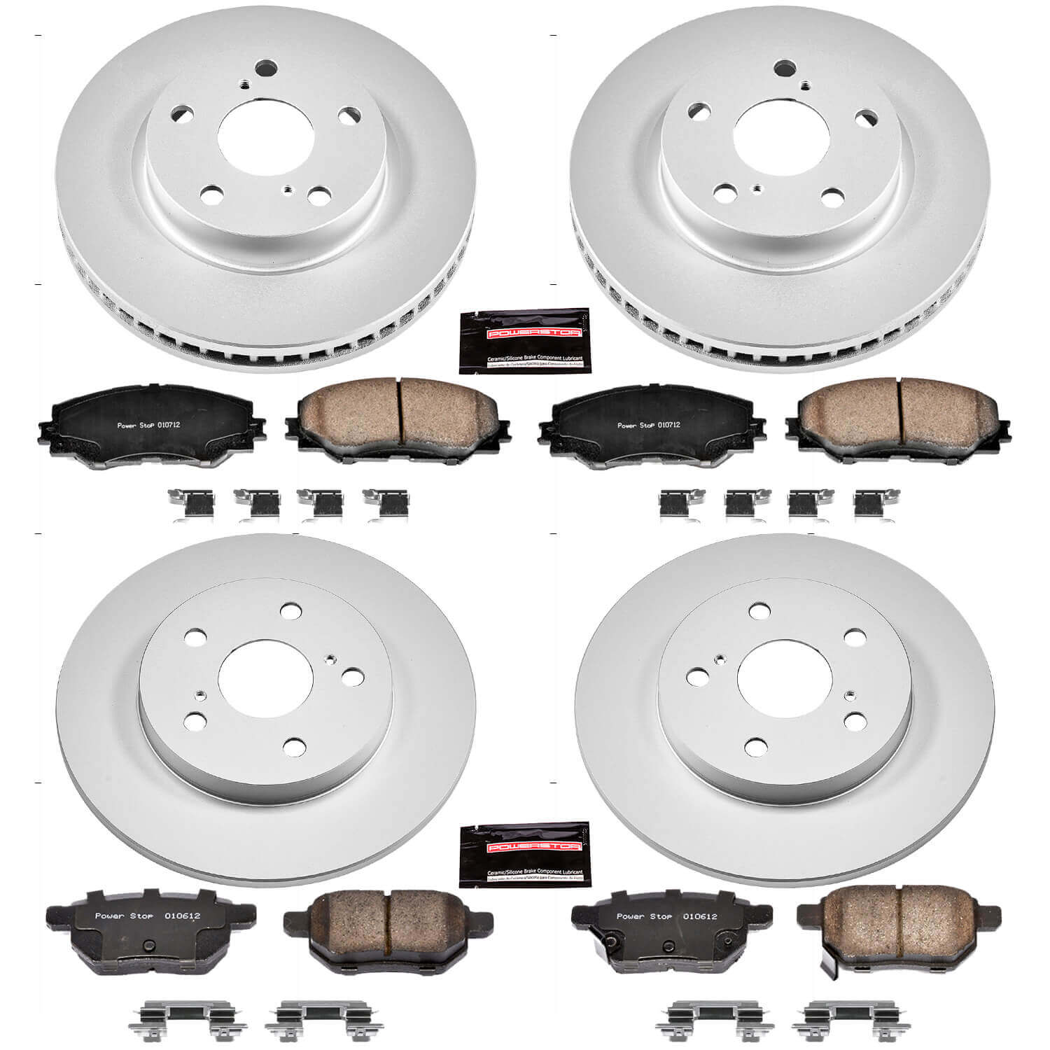 Power Stop CRK4141 - Z17 Evolution Front And Rear Brake Kit vehicle fitment brake part