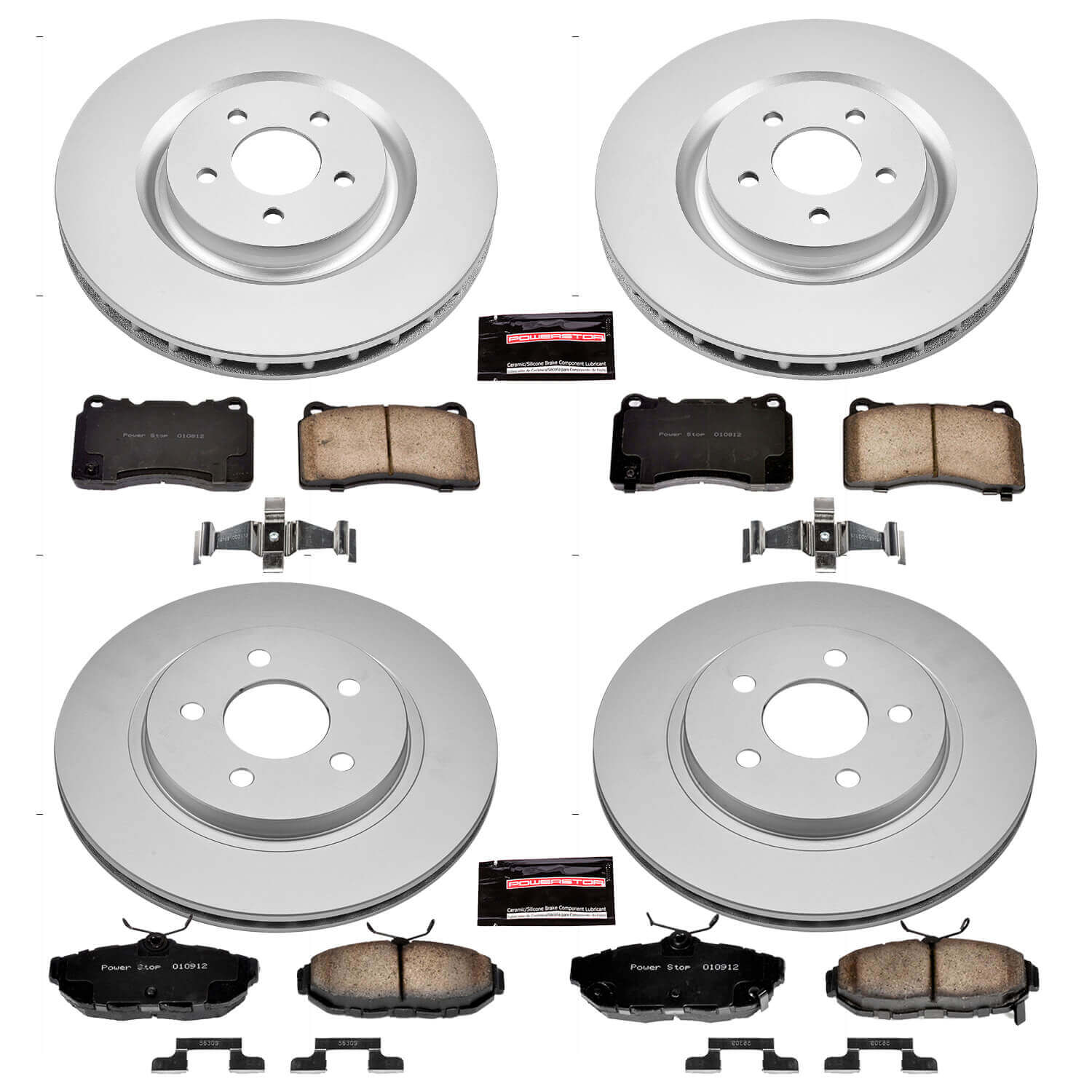 Power Stop CRK4148 - Z17 Evolution Front And Rear Brake Kit vehicle fitment brake part