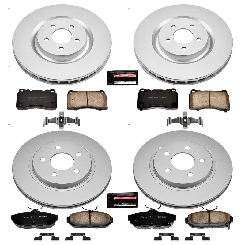 Power Stop CRK4148 - Z17 Evolution Front And Rear Brake Kit vehicle fitment brake part