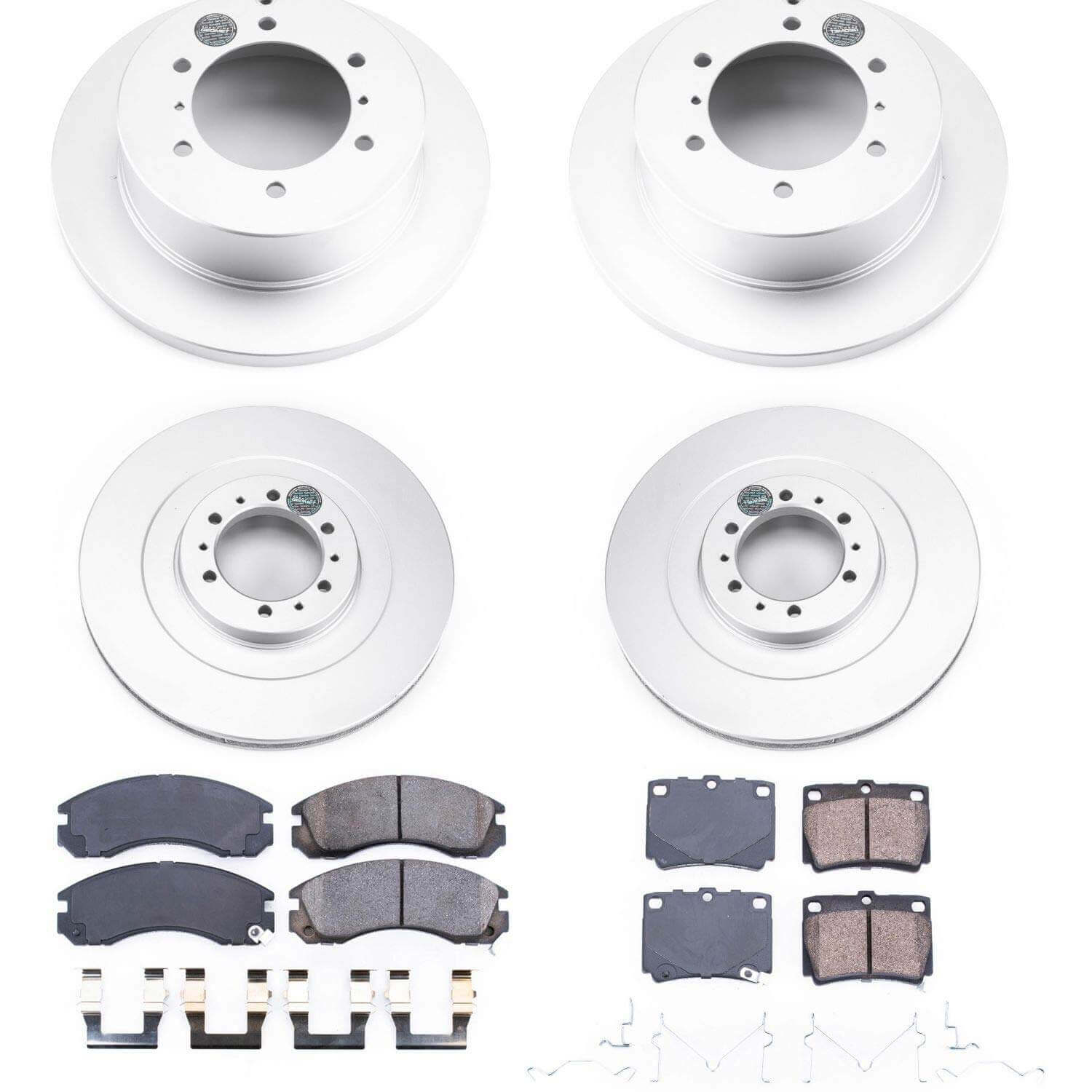 Power Stop CRK4252 Z17 Evolution Front And Rear Pad And Rotor Kit for 2000-2004 Mitsubishi Montero Sport product image