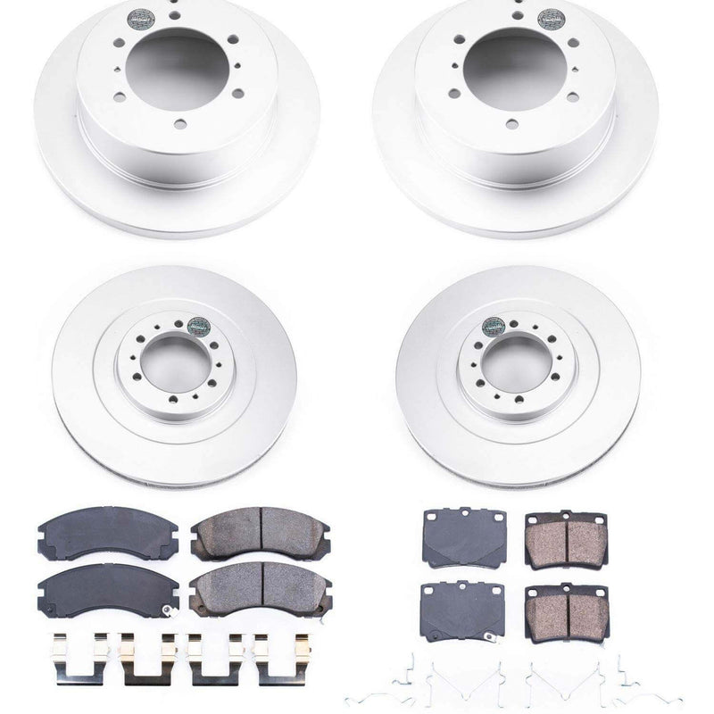 Power Stop CRK4252 Z17 Evolution Front And Rear Pad And Rotor Kit for 2000-2004 Mitsubishi Montero Sport product image