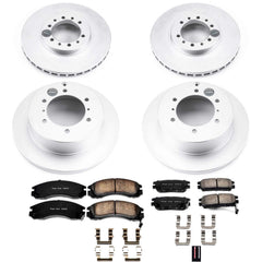 Power Stop CRK4305 Z17 Evolution Front And Rear Pad And Rotor Kit for 1991-1996 Mitsubishi Montero product image