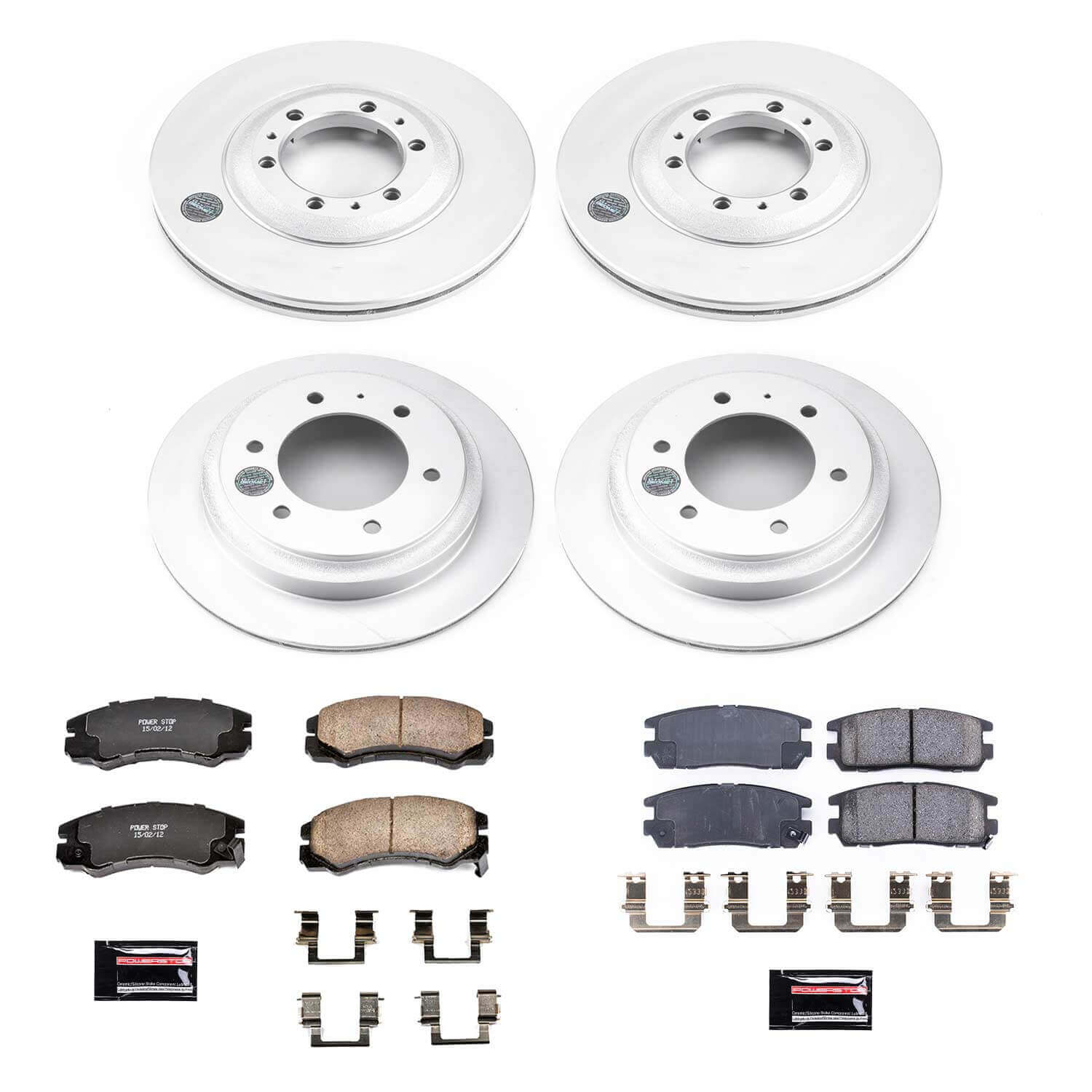 Power Stop CRK4309 Z17 Evolution Front And Rear Pad And Rotor Kit for 1996-1999 Acura Slx product image