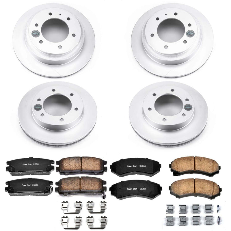 Power Stop CRK4311 Z17 Evolution Front And Rear Pad And Rotor Kit for 2002 Honda Passport Rear Disc product image