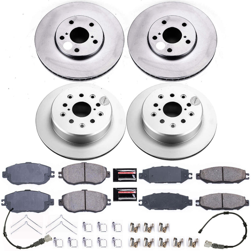 Power Stop CRK4335 Z17 Evolution Front And Rear Brake Kit for 1993-1994 Lexus LS400 product image