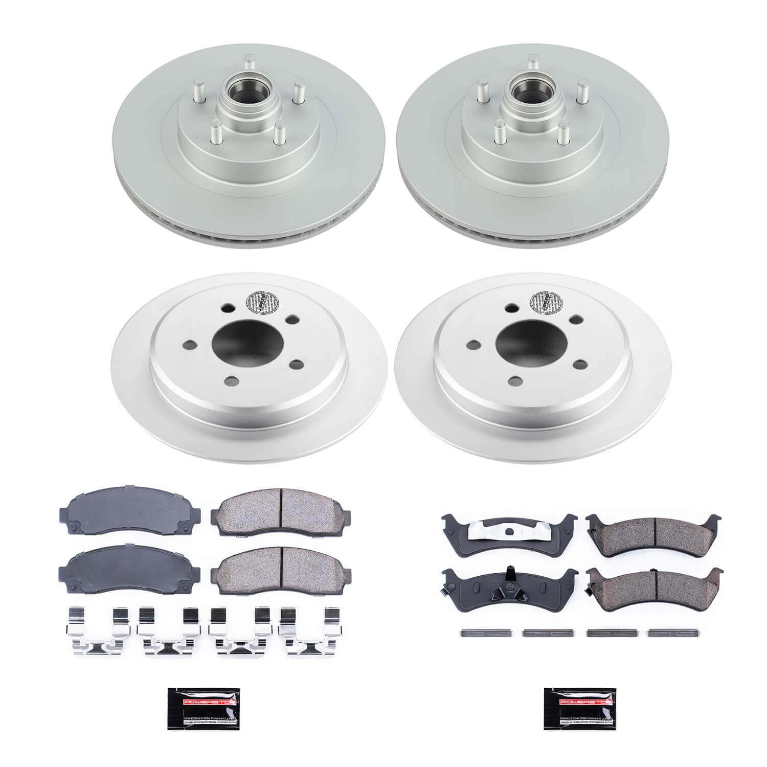 Power Stop CRK4356 Z17 Evolution Front And Rear Pad And Rotor Kit for 2001-2002 Ford Explorer Sport Rear Wheel Drive product image