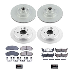 Power Stop CRK4356 Z17 Evolution Front And Rear Pad And Rotor Kit for 2001-2002 Ford Explorer Sport Rear Wheel Drive product image