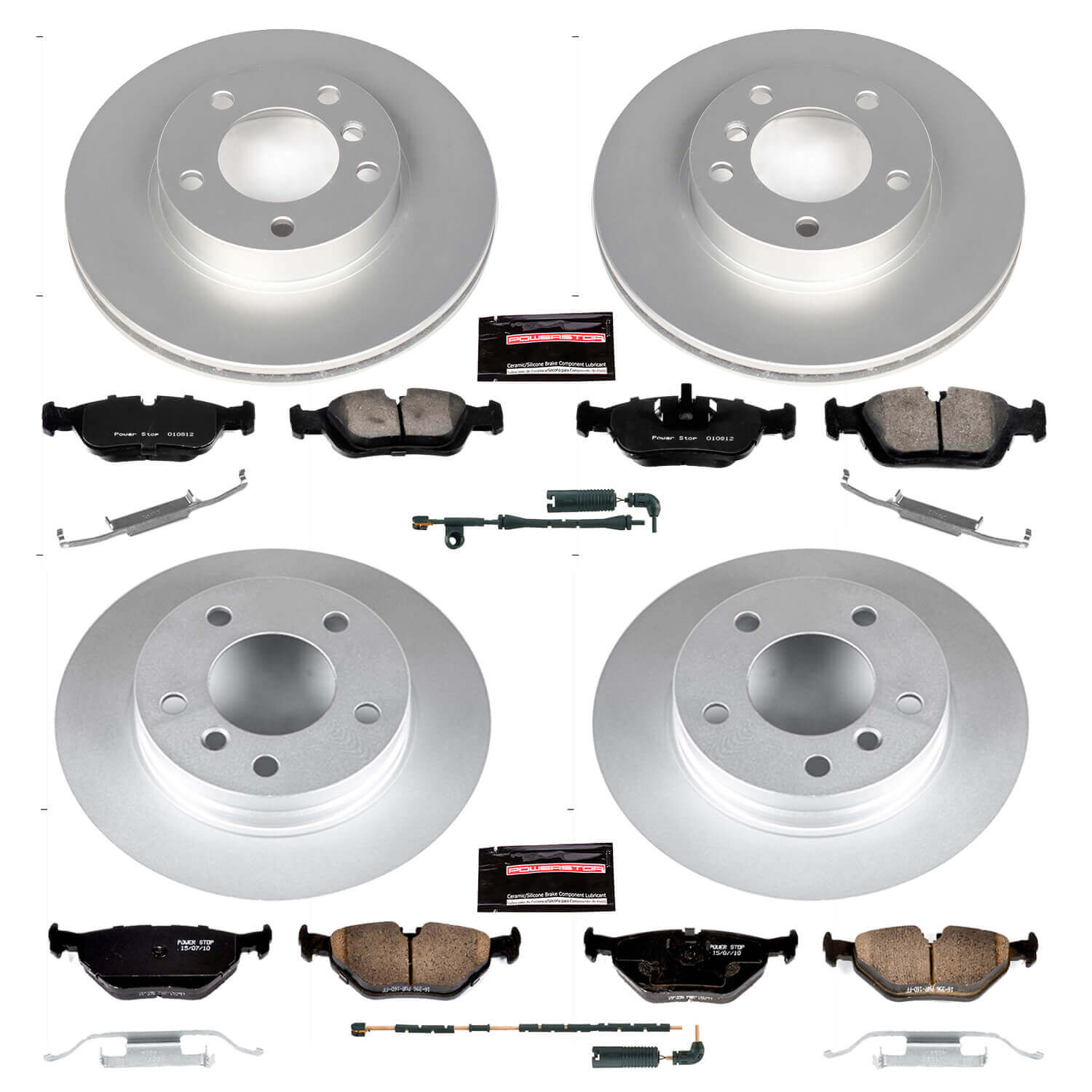 Power Stop CRK4371 - Z23 Evolution Sport Front And Rear Brake Kit vehicle fitment brake part