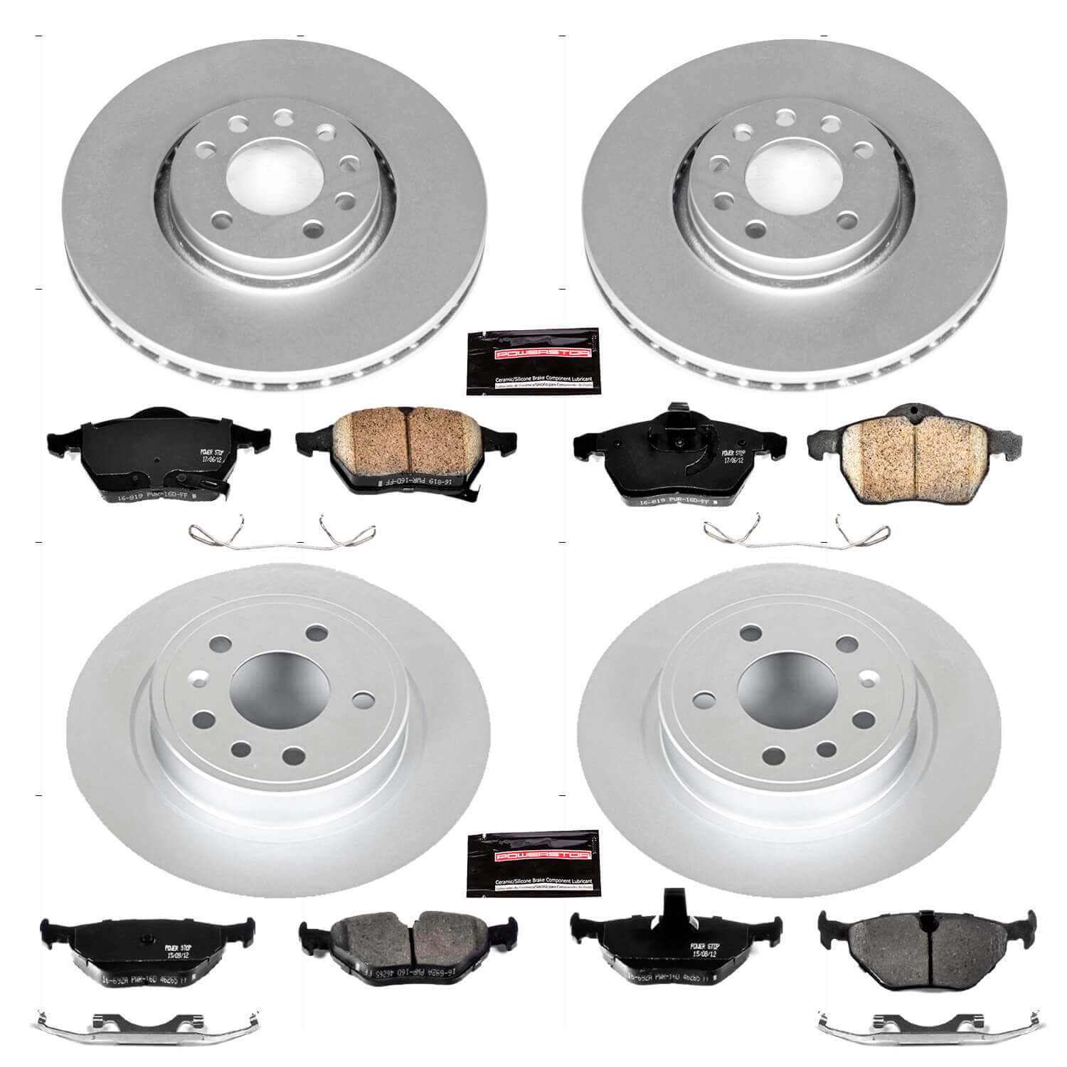 Power Stop CRK4372 - Z23 Evolution Sport Front And Rear Brake Kit vehicle fitment brake part