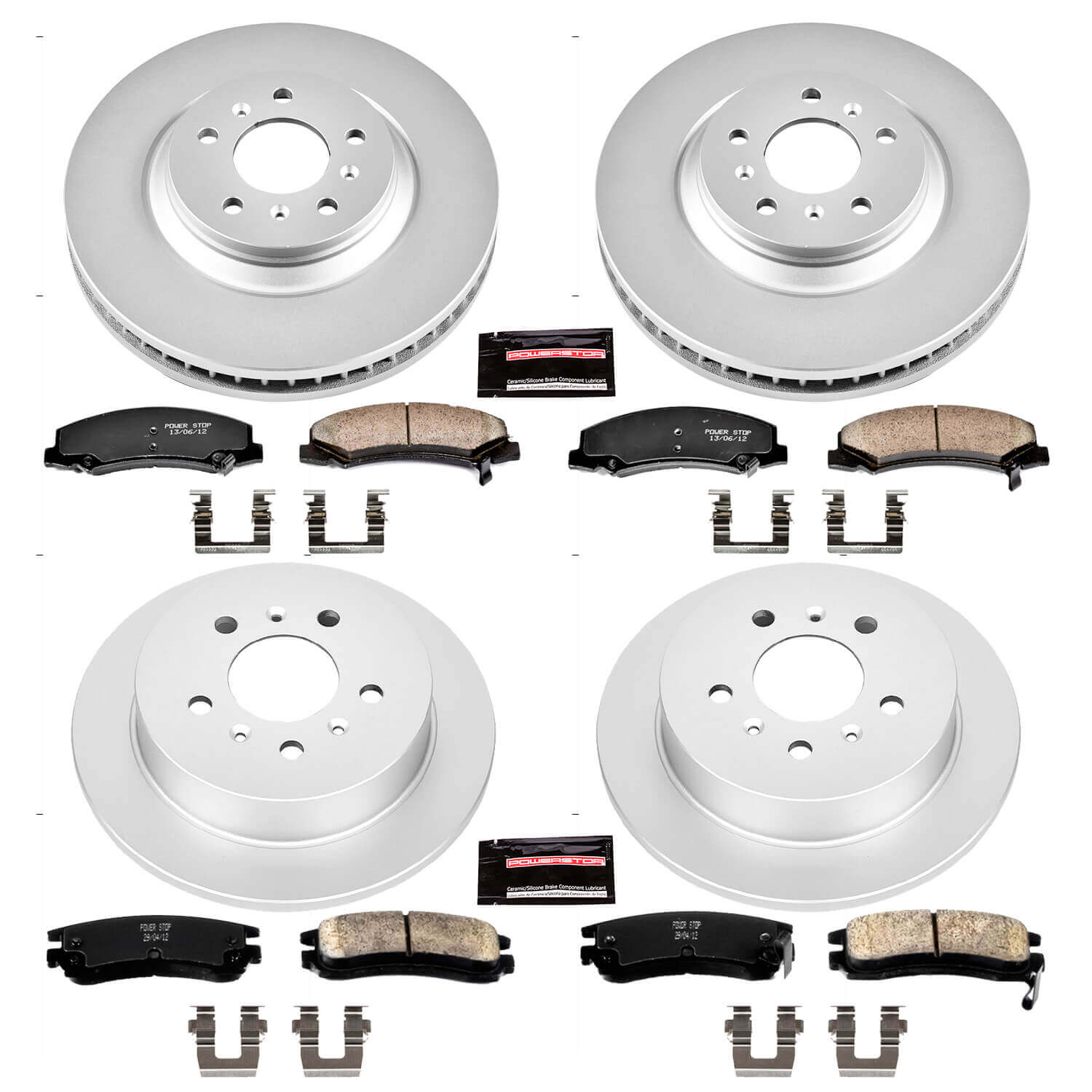 Power Stop CRK4377 - Z17 Evolution Front And Rear Brake Kit vehicle fitment brake part