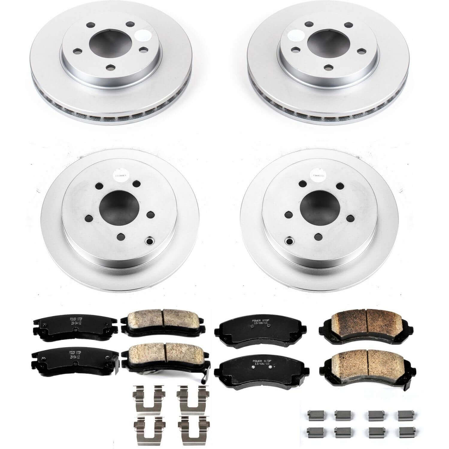 Power Stop CRK4382 - Z17 Evolution Front And Rear Brake Kit vehicle fitment brake part