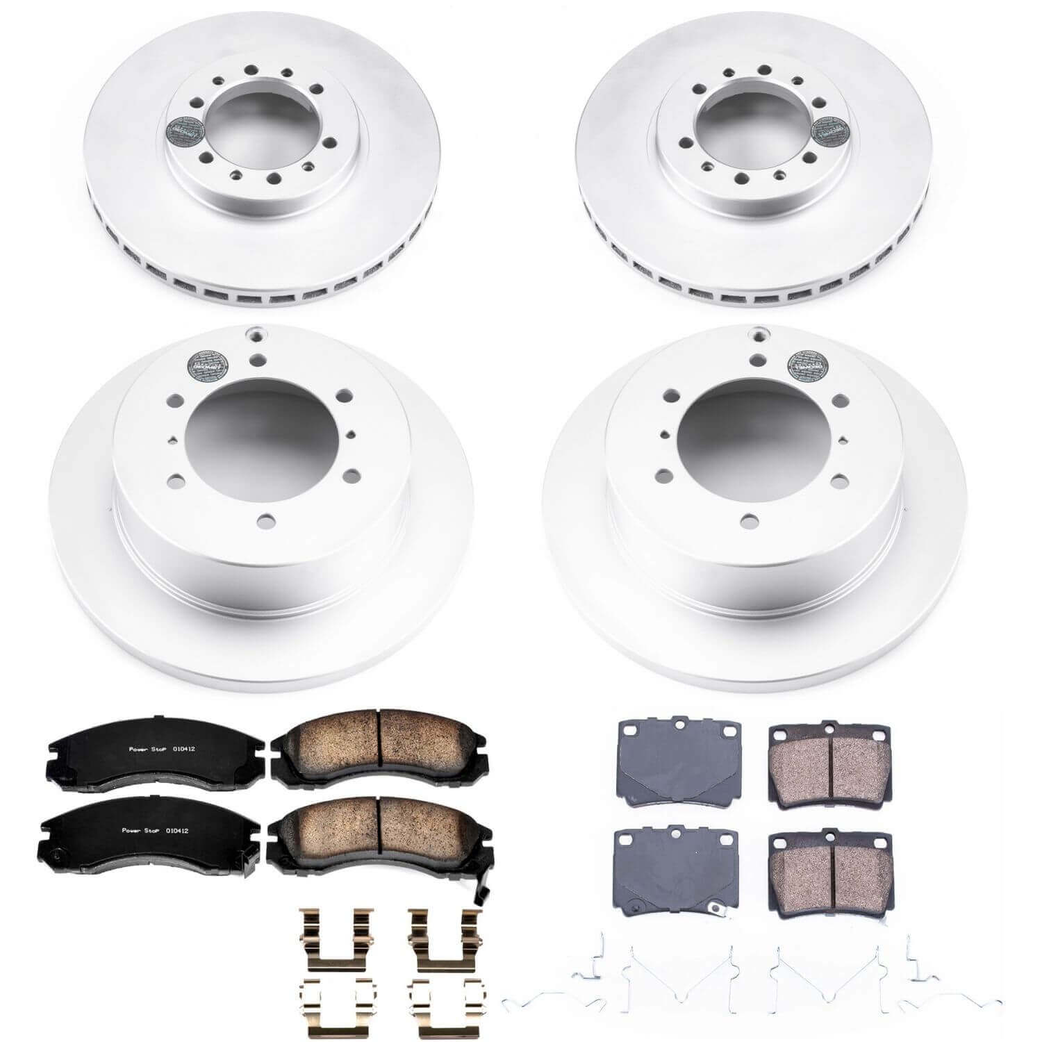 Power Stop CRK4402 Z17 Evolution Front And Rear Pad And Rotor Kit for 1997-2004 Mitsubishi Montero Sport product image