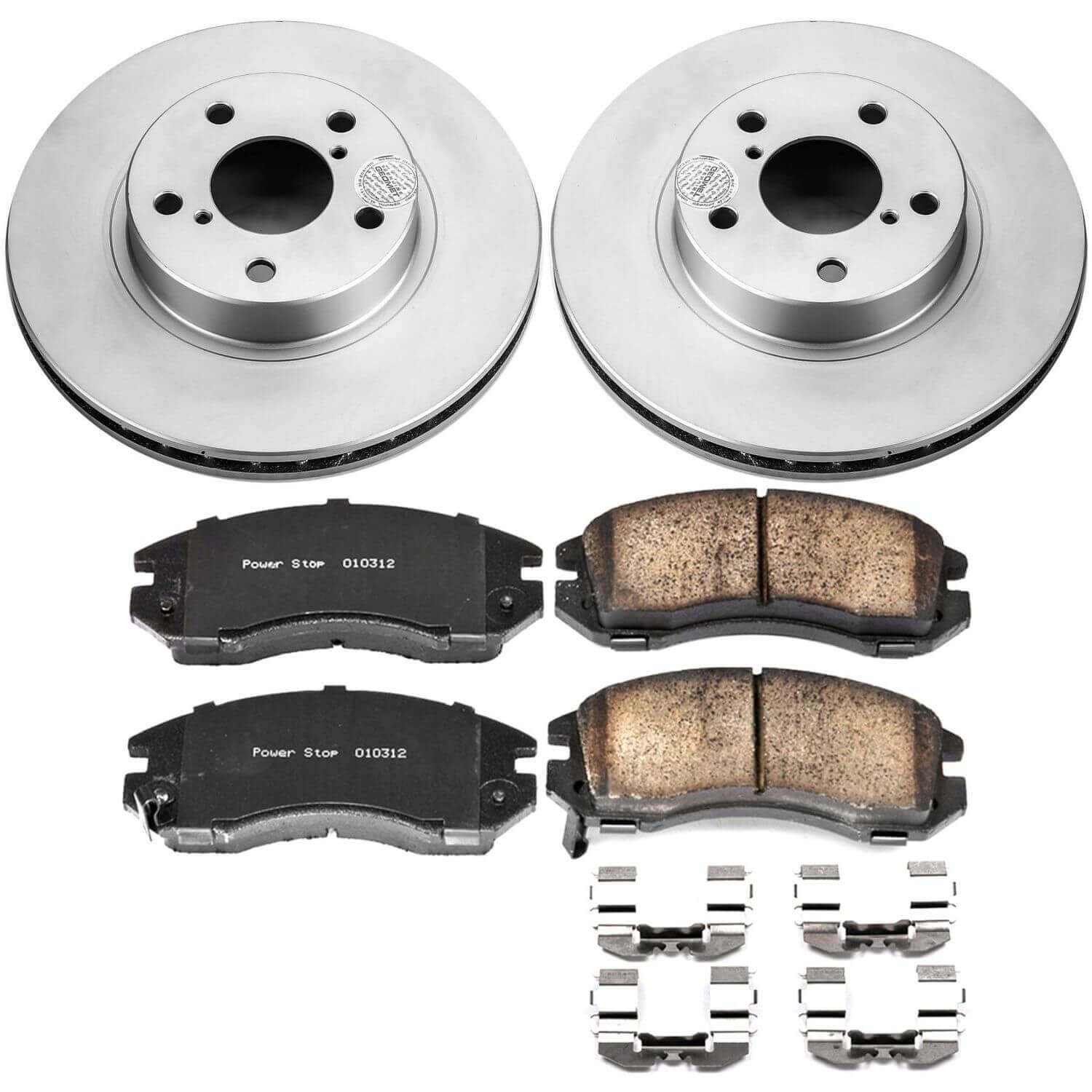 Power Stop CRK443 Z17 Evolution Front Brake Kit for 1993-1996 Subaru Impreza product image