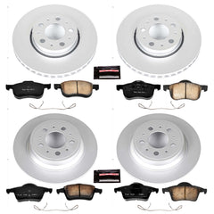 Power Stop CRK4430 - Z23 Evolution Sport Front And Rear Brake Kit vehicle fitment brake part