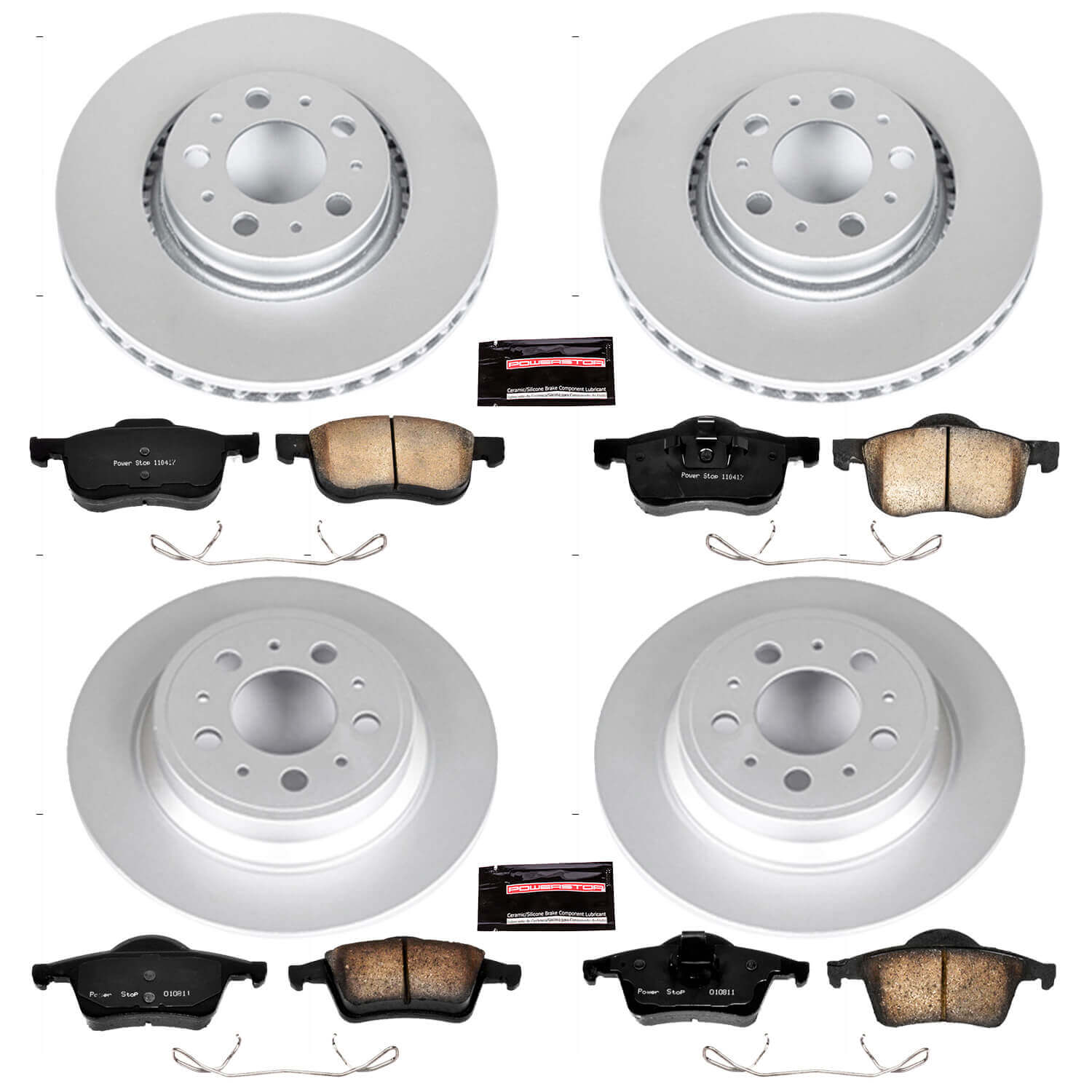 Power Stop CRK4431 - Z23 Evolution Sport Front And Rear Brake Kit vehicle fitment brake part