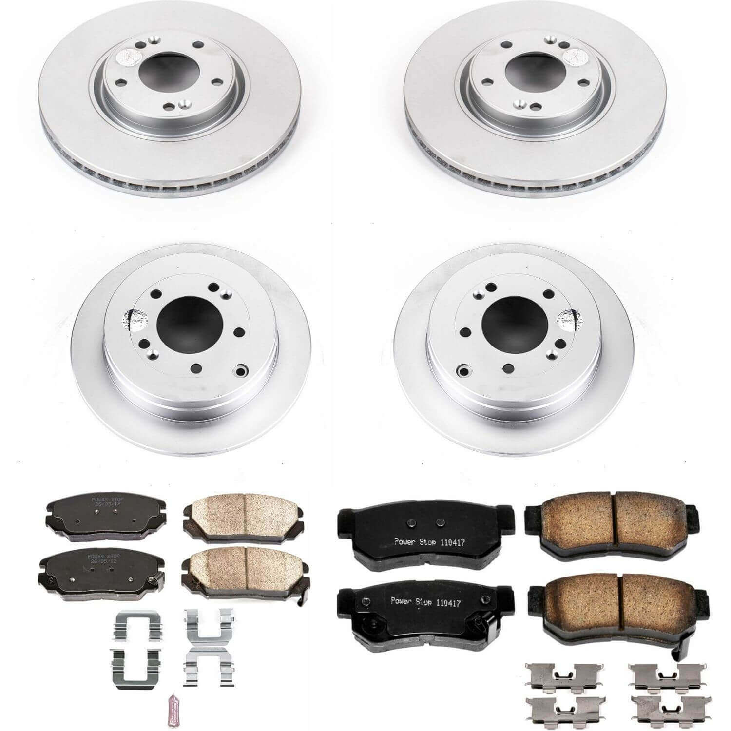 Power Stop CRK444 Z17 Evolution Front And Rear Brake Kit for 2006-2009 Hyundai Azera product image