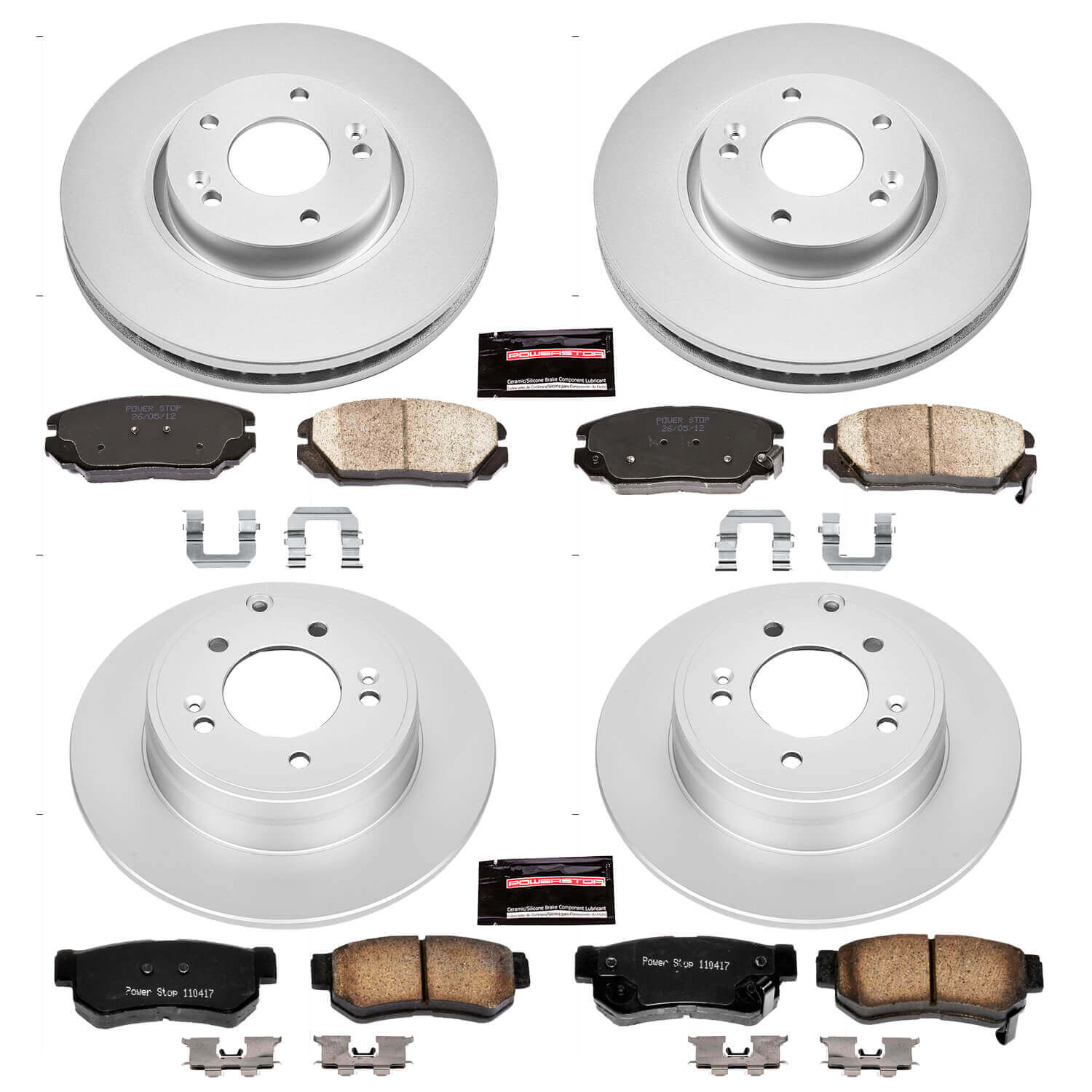 Power Stop CRK4443 - Z17 Evolution Front And Rear Brake Kit vehicle fitment brake part