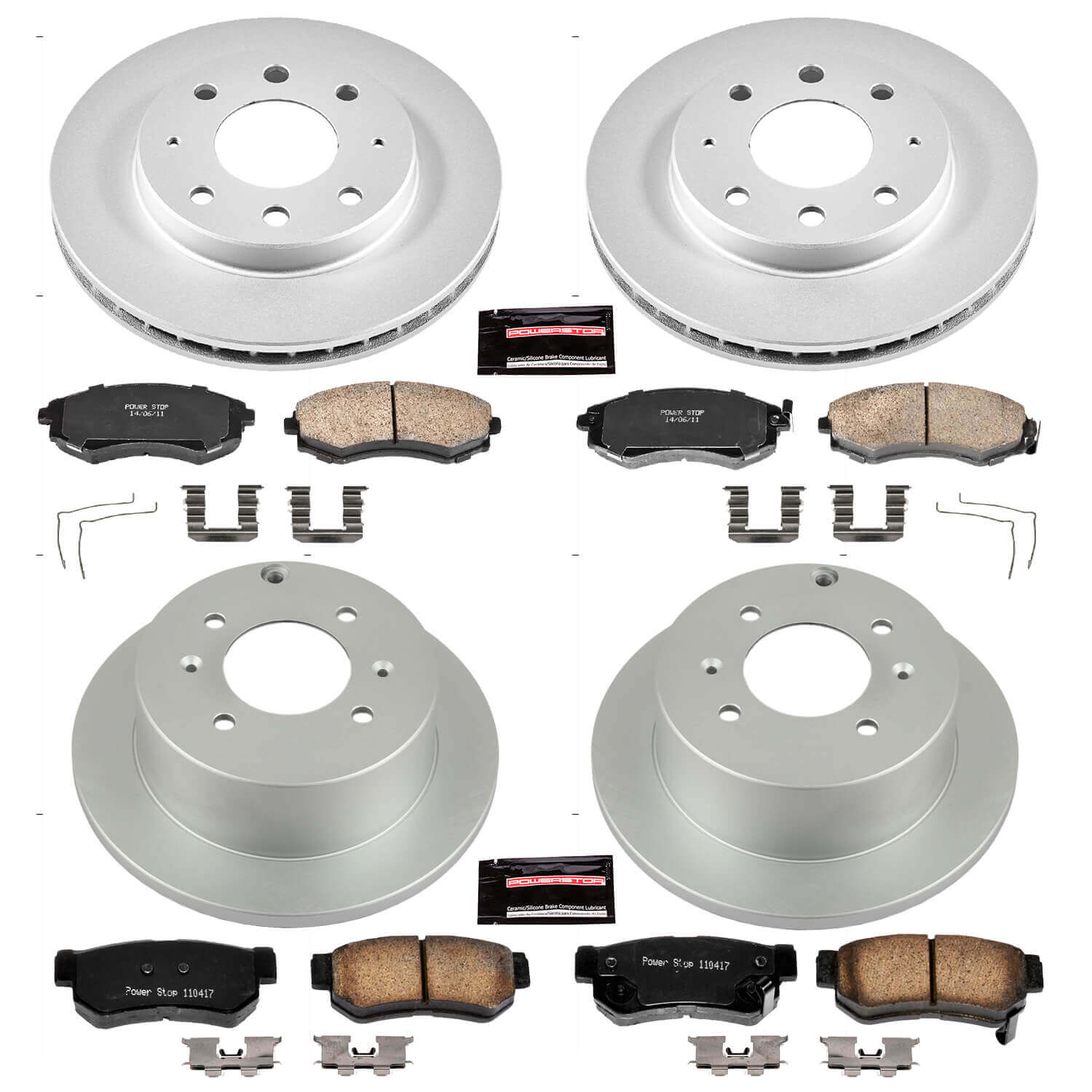 Power Stop CRK4444 - Z17 Evolution Front And Rear Brake Kit vehicle fitment brake part