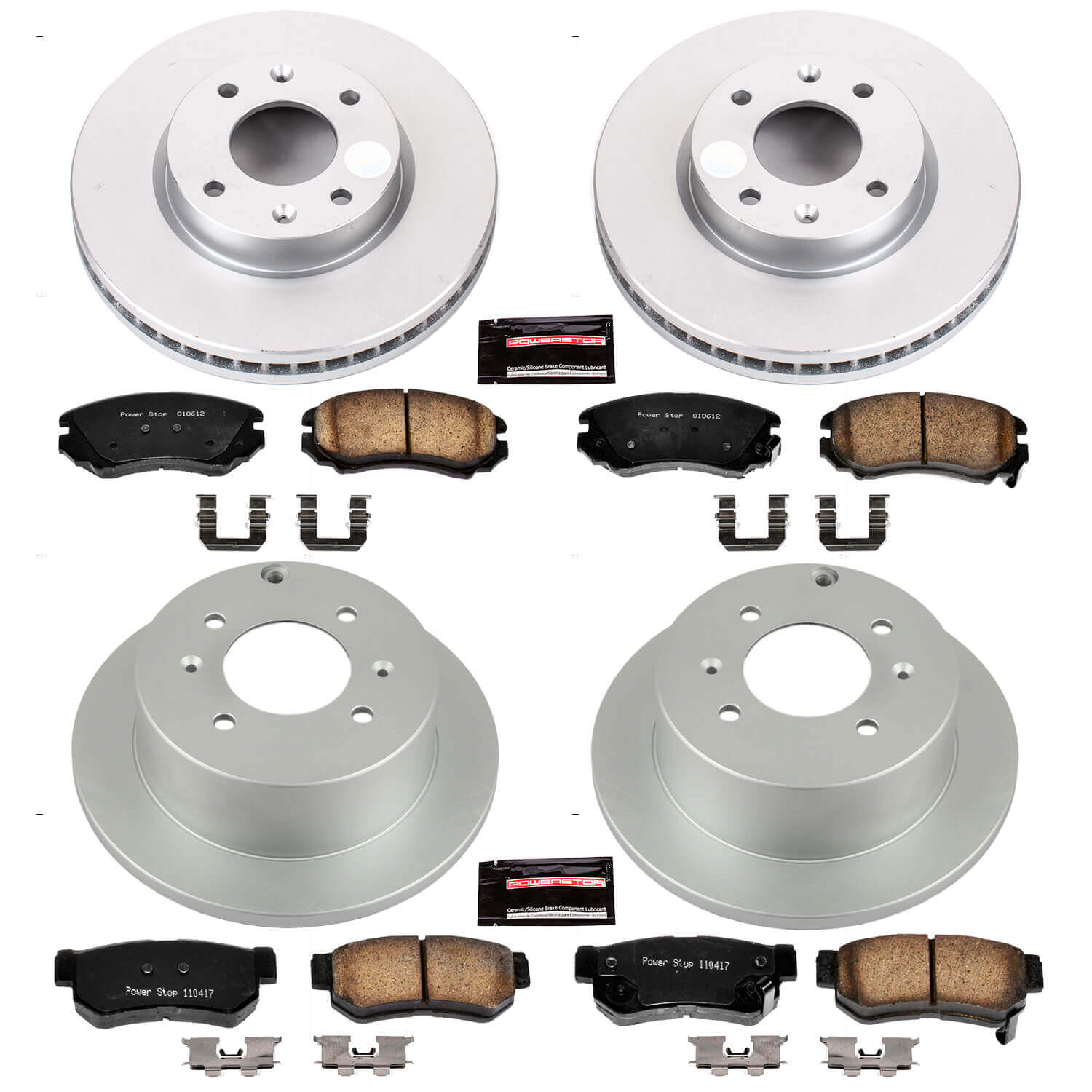 Power Stop CRK4445 - Z17 Evolution Front And Rear Brake Kit vehicle fitment brake part