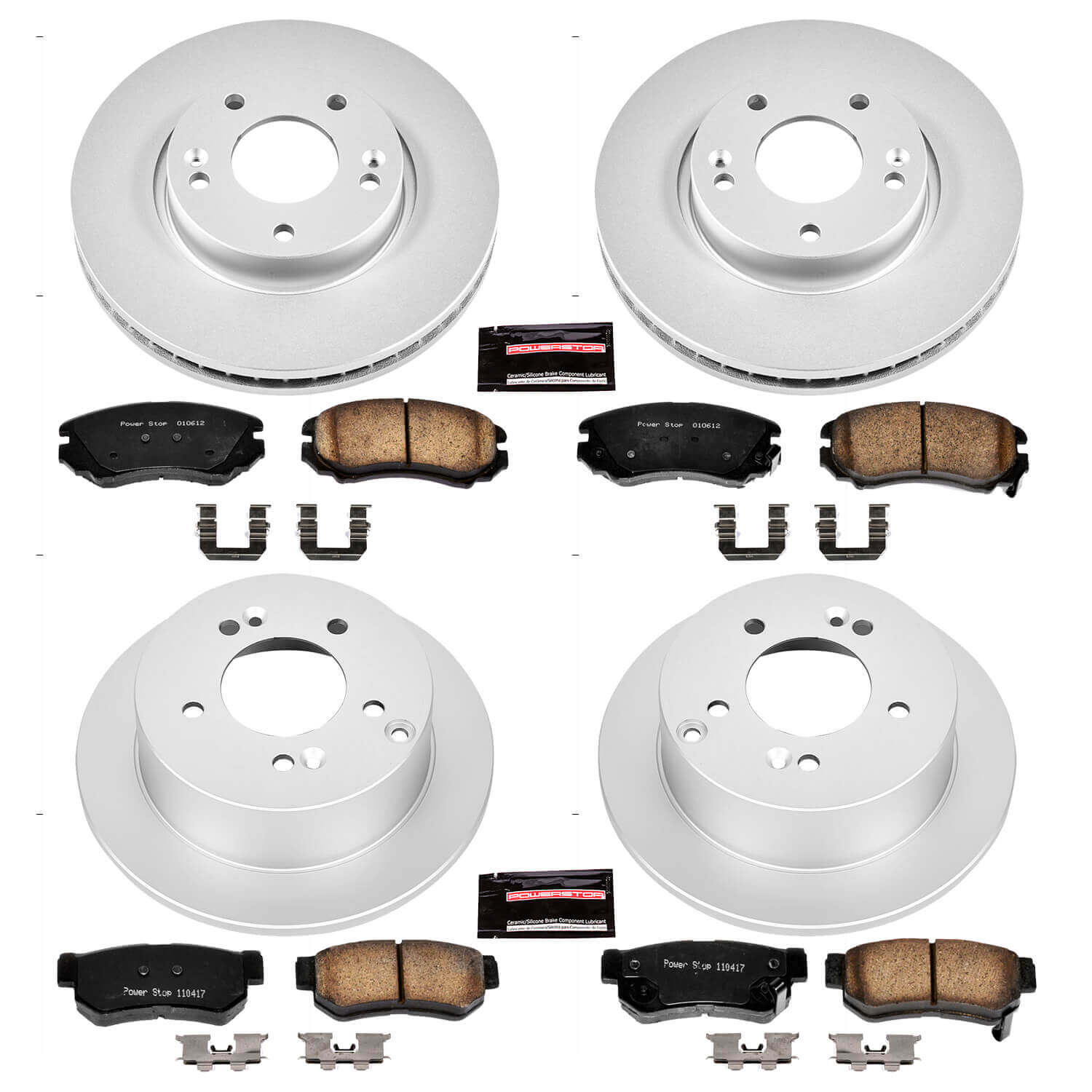 Power Stop CRK4449 - Z17 Evolution Front And Rear Brake Kit vehicle fitment brake part