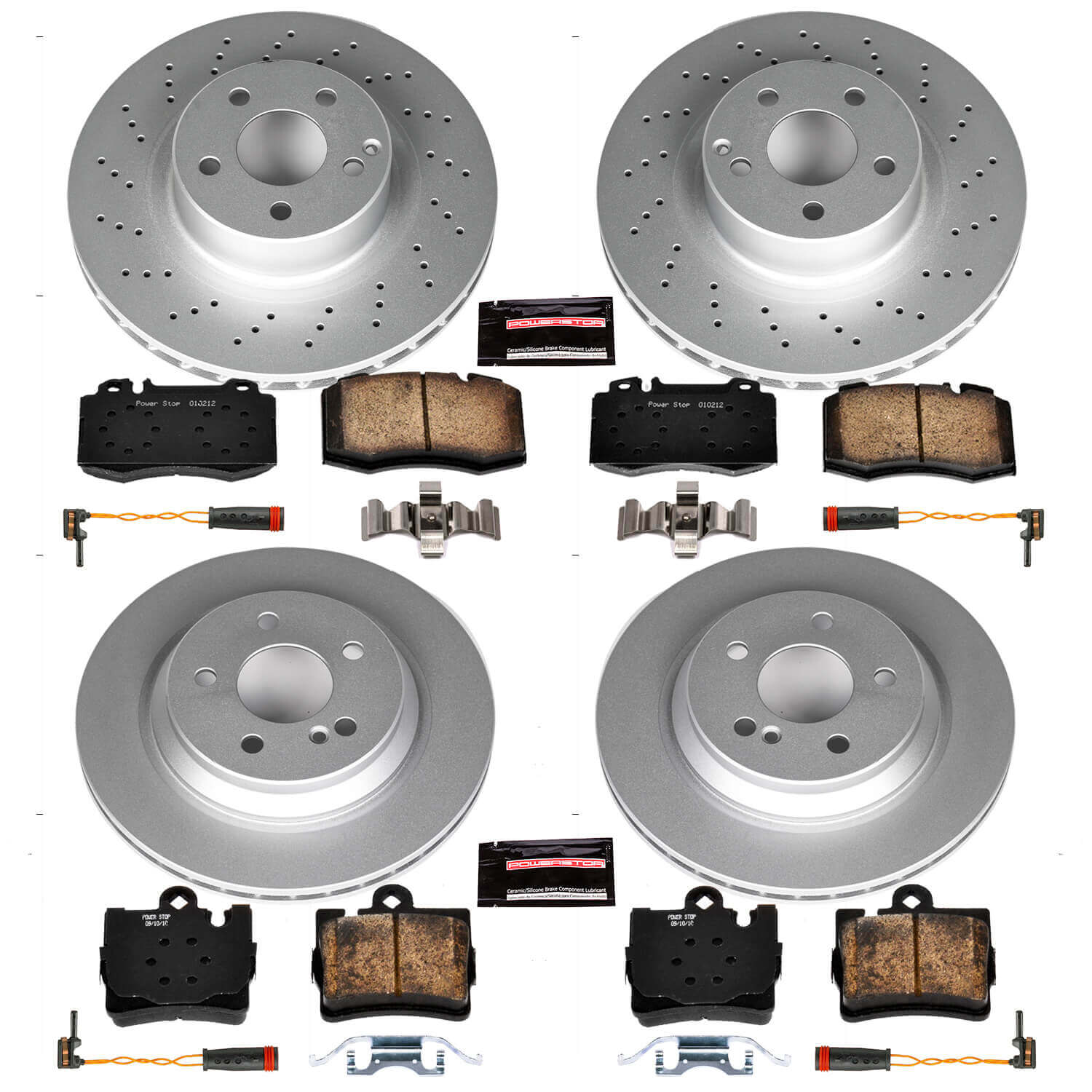 Power Stop CRK4455 - Z23 Evolution Sport Front And Rear Brake Kit vehicle fitment brake part