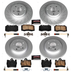 Power Stop CRK4455 - Z23 Evolution Sport Front And Rear Brake Kit vehicle fitment brake part