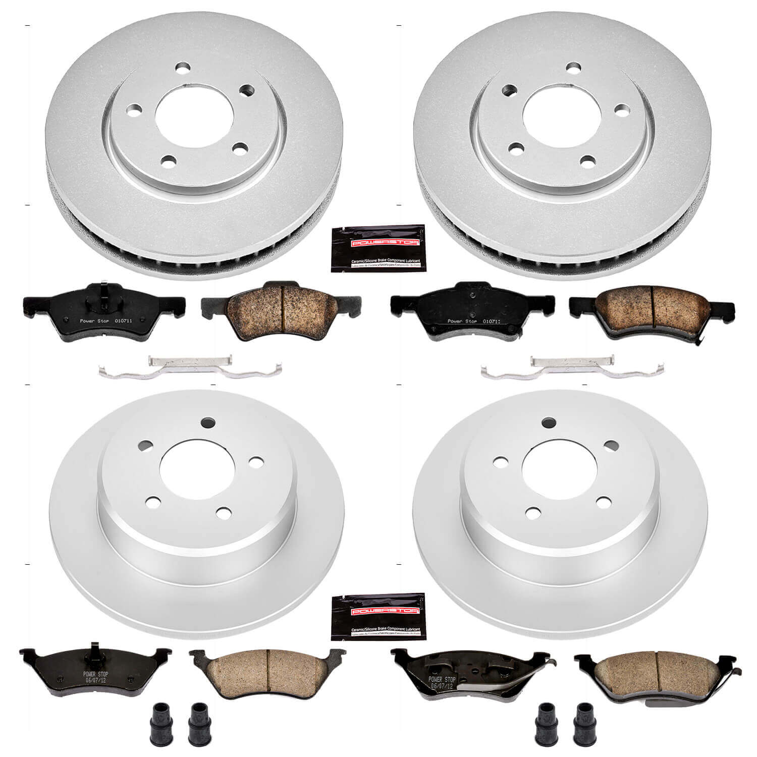 Power Stop CRK4458 - Z17 Evolution Front And Rear Brake Kit vehicle fitment brake part
