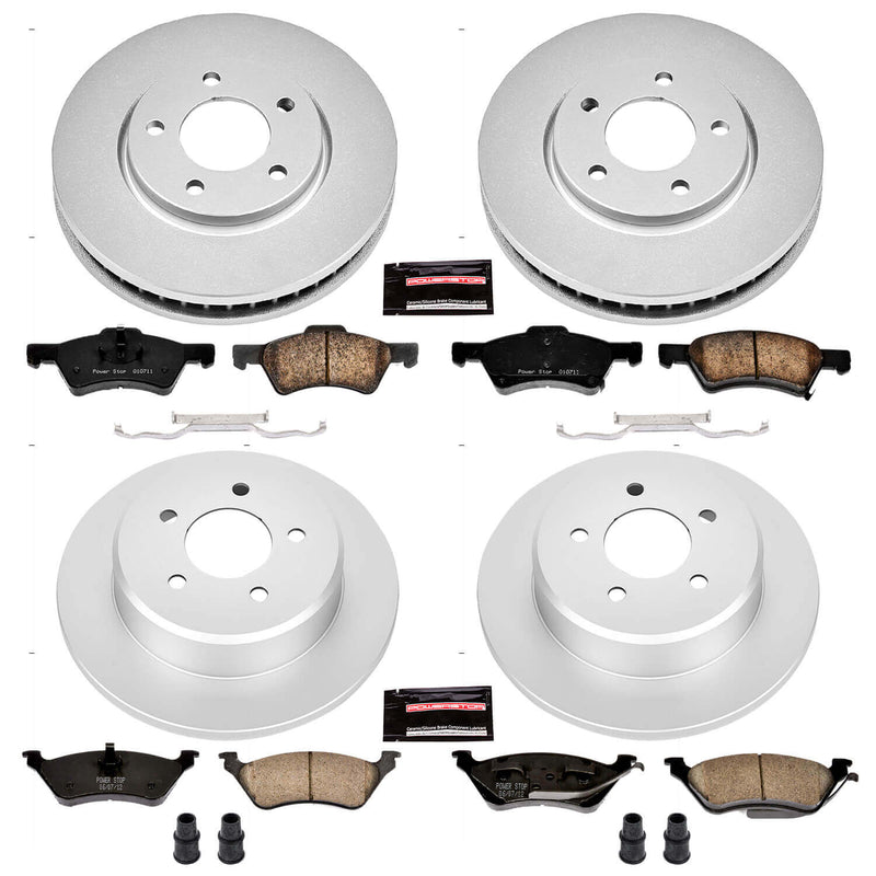 Power Stop CRK4458 - Z17 Evolution Front And Rear Brake Kit vehicle fitment brake part
