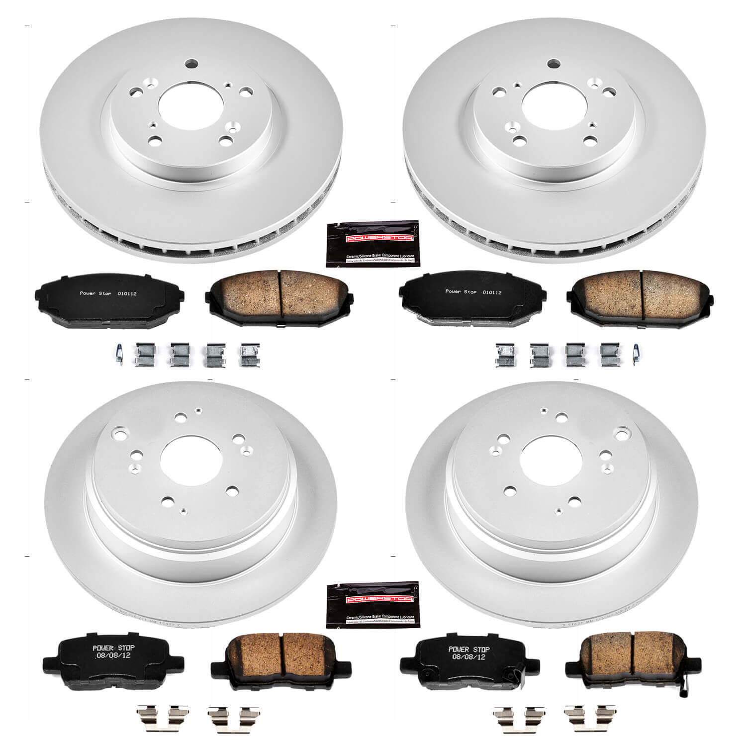 Power Stop CRK4459 - Z17 Evolution Front And Rear Brake Kit vehicle fitment brake part
